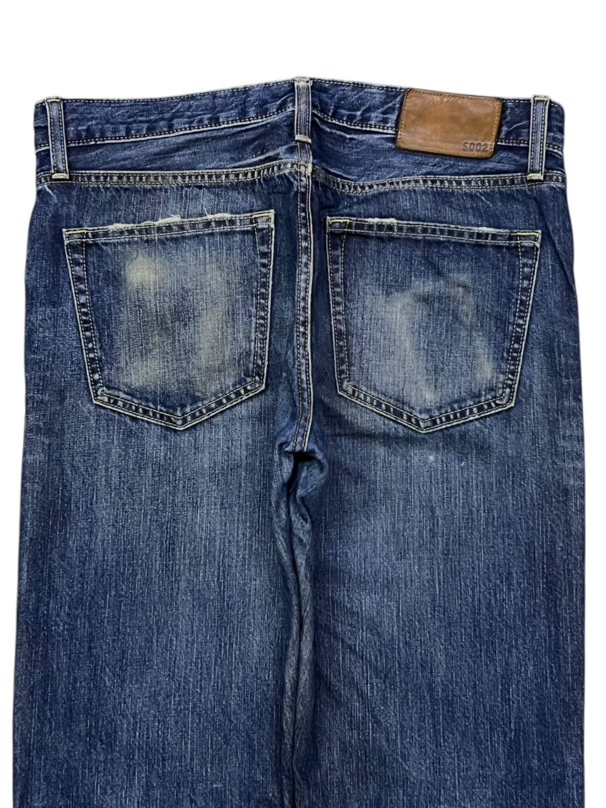 Uniqlo Vintage Uniqlo UJ S002 Japan - Faded Wash, Distressed Denim Size US 34 / EU 50 - 5 Thumbnail