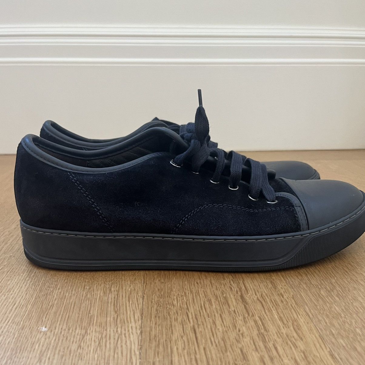 Lanvin Lanvin DBB1 Black Suede Sneakers Men’s Size 7 (US 8/EU 41) Size US 7 / EU 40 - 1 Thumbnail