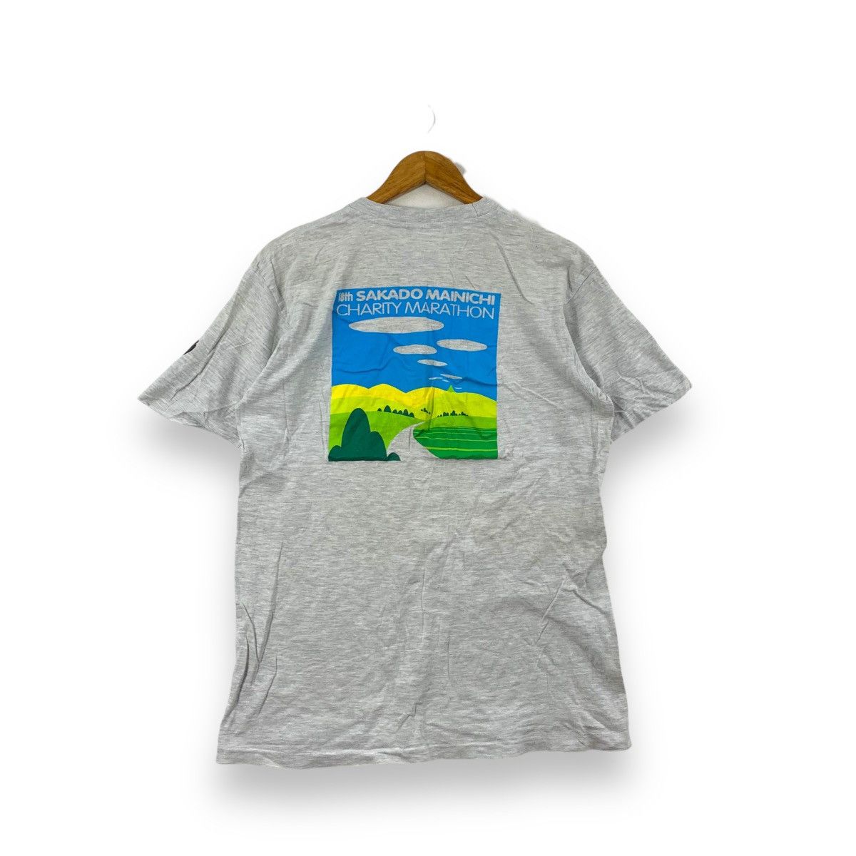 Vintage SAKADO MAINICHI JAPAN Charity Marathon Tee Shirt