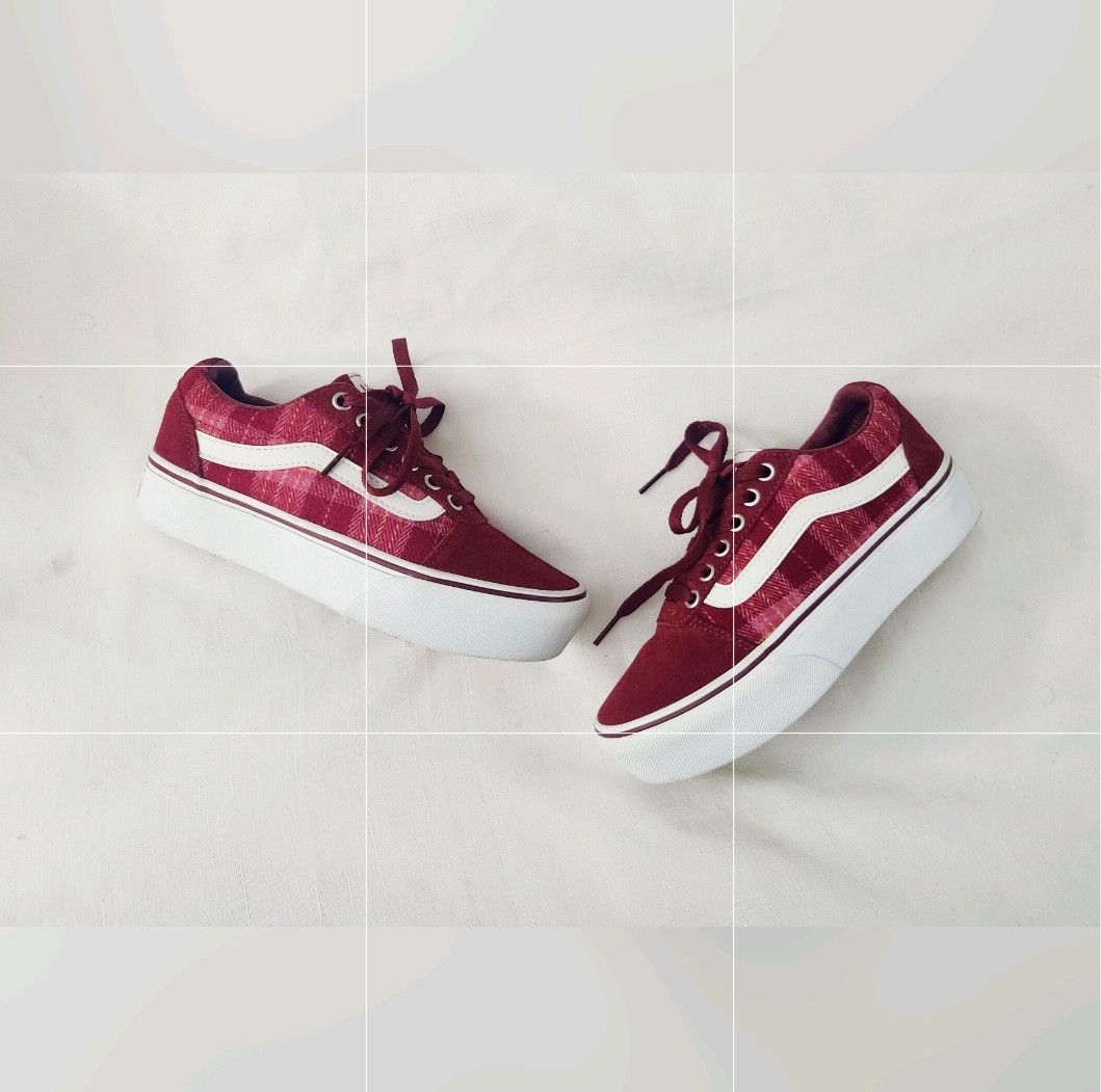 Vans Vans Ward Platform Plaid Mix Port Houndstooth Sneakers SZ 6 Size US 6 / IT 36 - 13 Thumbnail