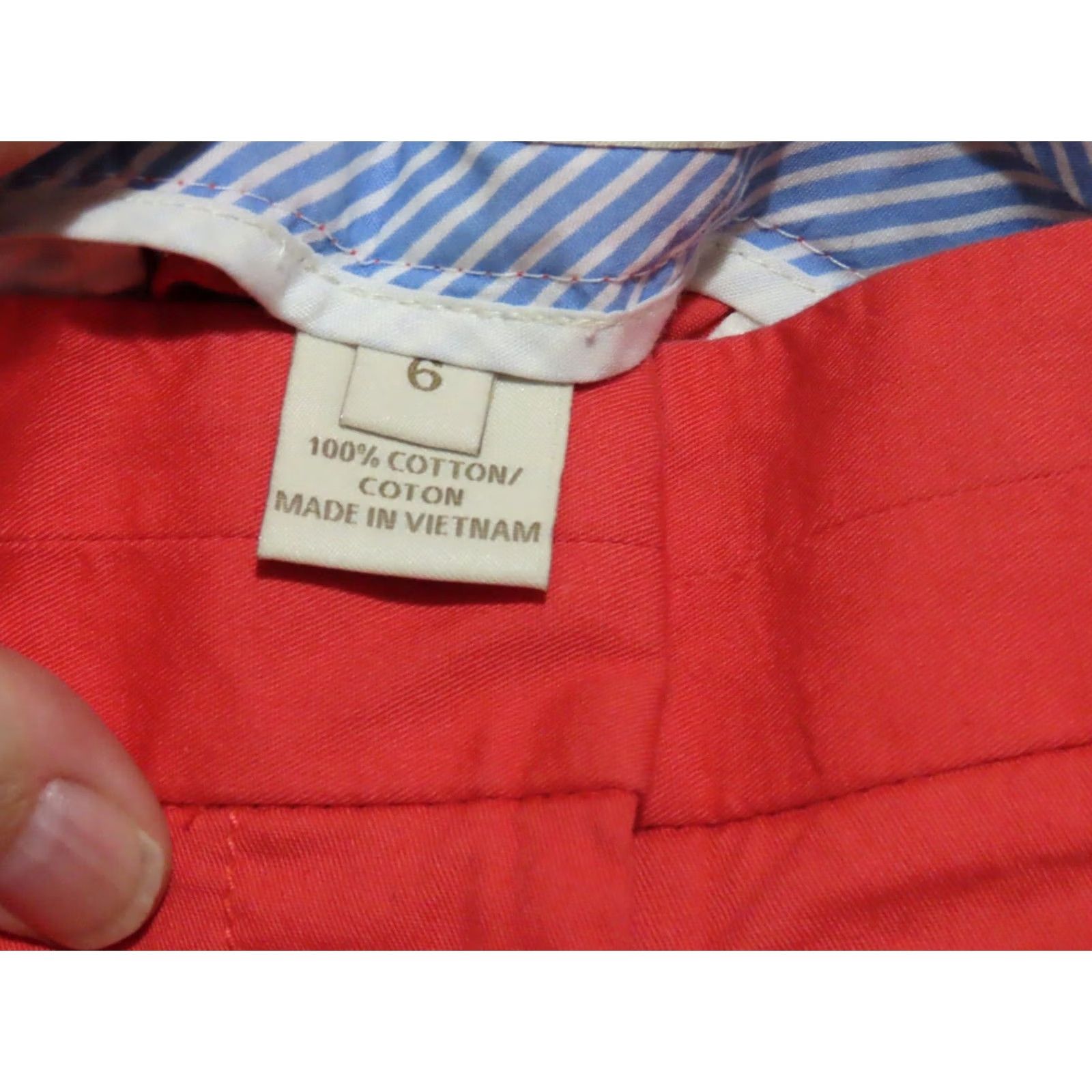 J.Crew J.CREW Women's 6 Hot Pink Chino Shorts 4" Inseam Solid Cotton Blend Regular Rise City Colorful Pockets Zip Front Casual Adults Mens Womens Girls Boys Size 28" / US 6 / IT 42 - 6 Thumbnail