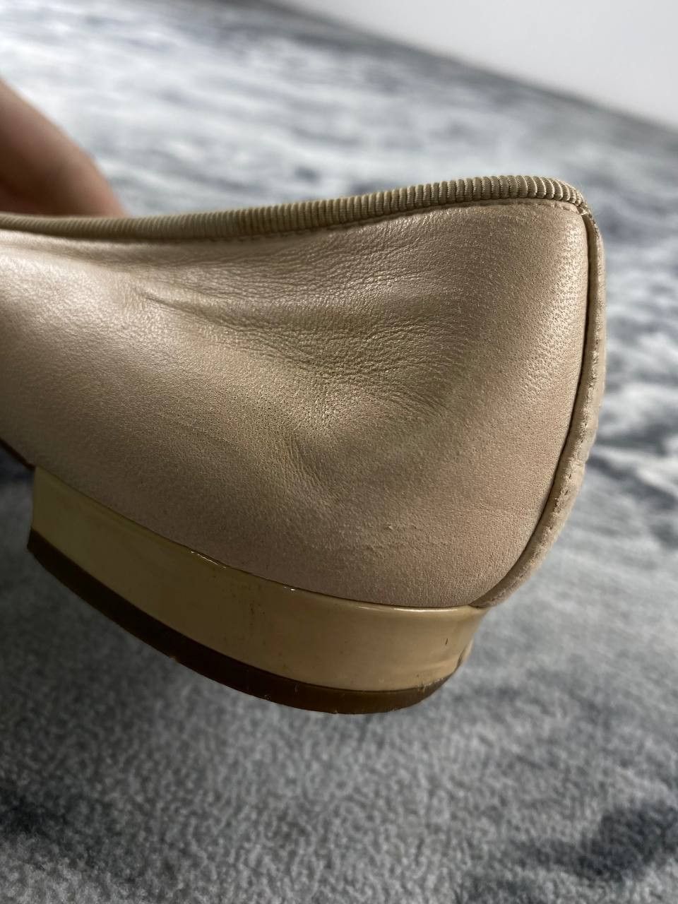 Prada Prada Quilted Bow Leather Ballet Flats Women Size 38 Beige Size US 8 / IT 38 - 9 Thumbnail