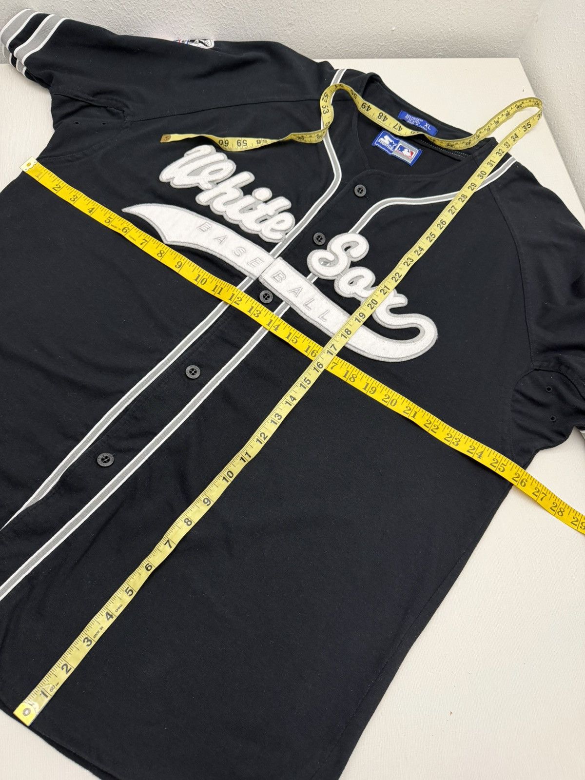 Starter VINTAGE 90s CHICAGO WHITESOX MLB STARTER TAILSWEEP SCRIPT XL Size US XL / EU 56 / 4 - 6 Thumbnail