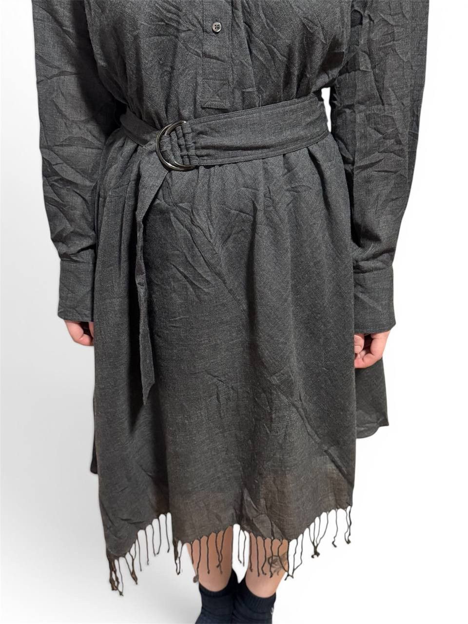 Brunello Cucinelli NWT Brunello Cucinelli Wool Blend Pleated Maxi Dress Size M / US 6-8 / IT 42-44 - 3 Thumbnail