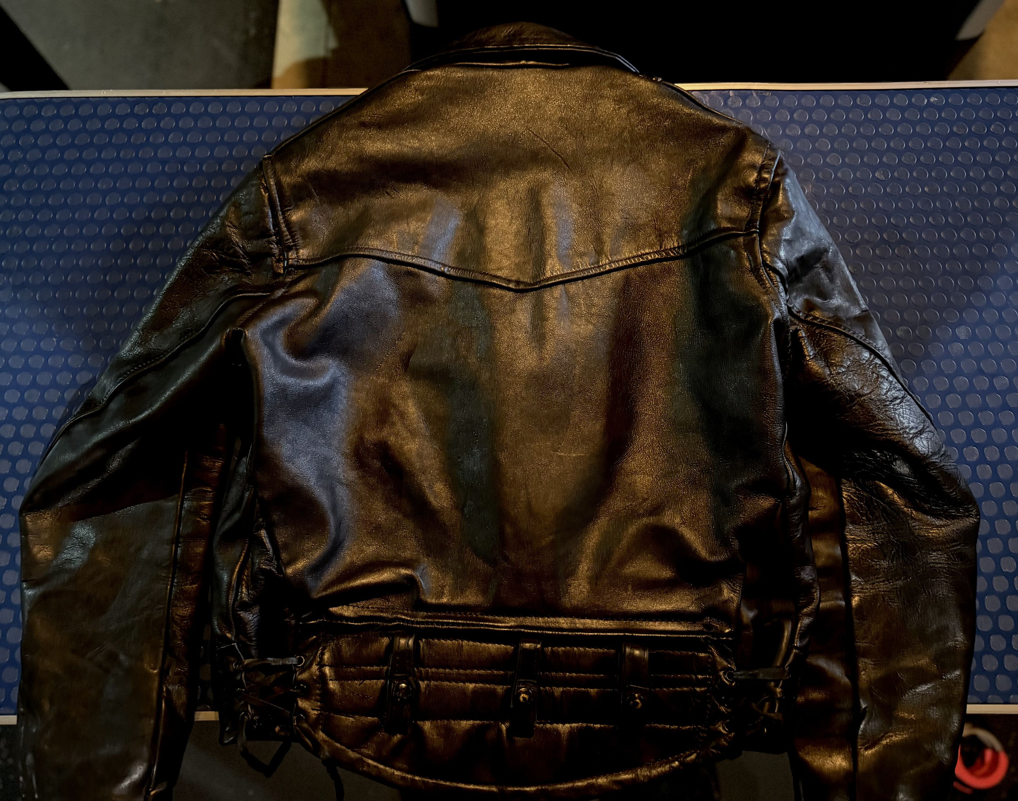 Other VINTAGE 50s-60s CAL LEATHER Horsehide CHP Large Size US XL / EU 56 / 4 - 4 Thumbnail
