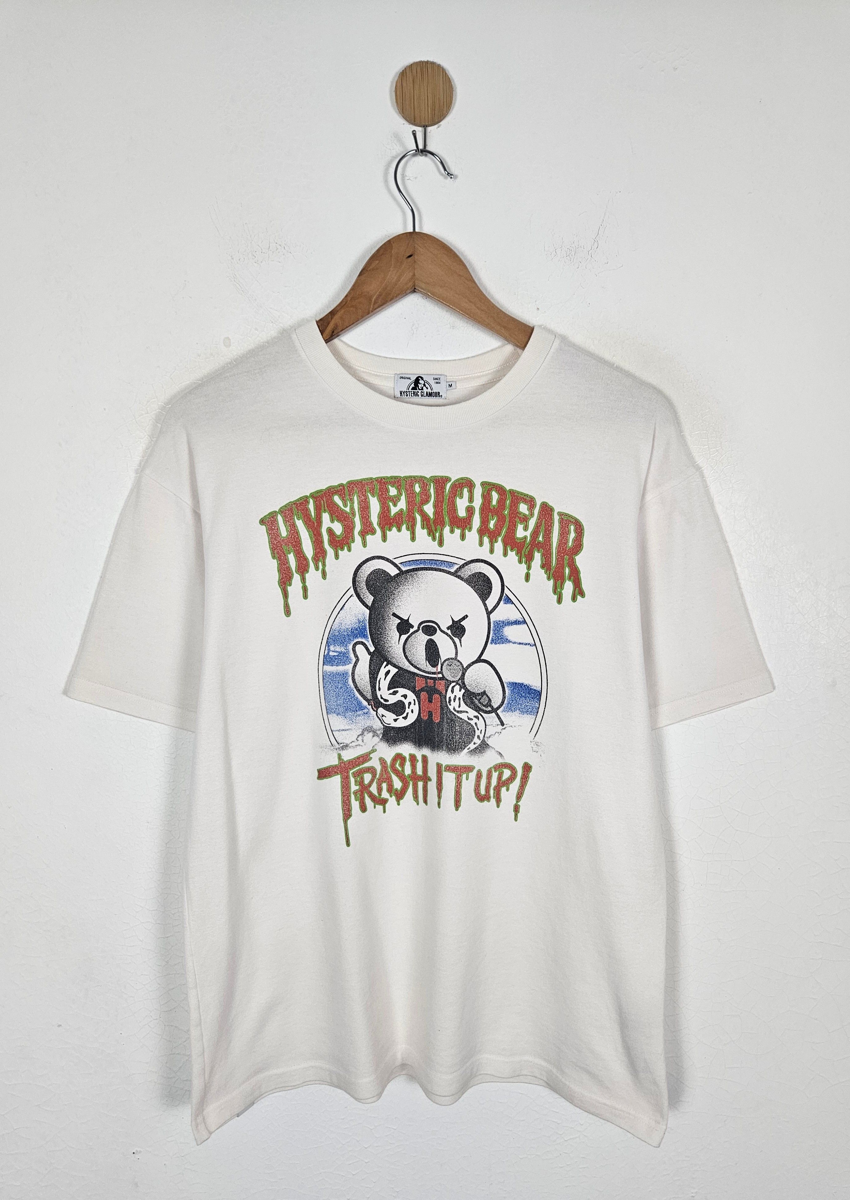 Hysteric Glamour Hysteric Glamour Bear Thrash it Up shirt Size US M / EU 48-50 / 2 - 1 Thumbnail
