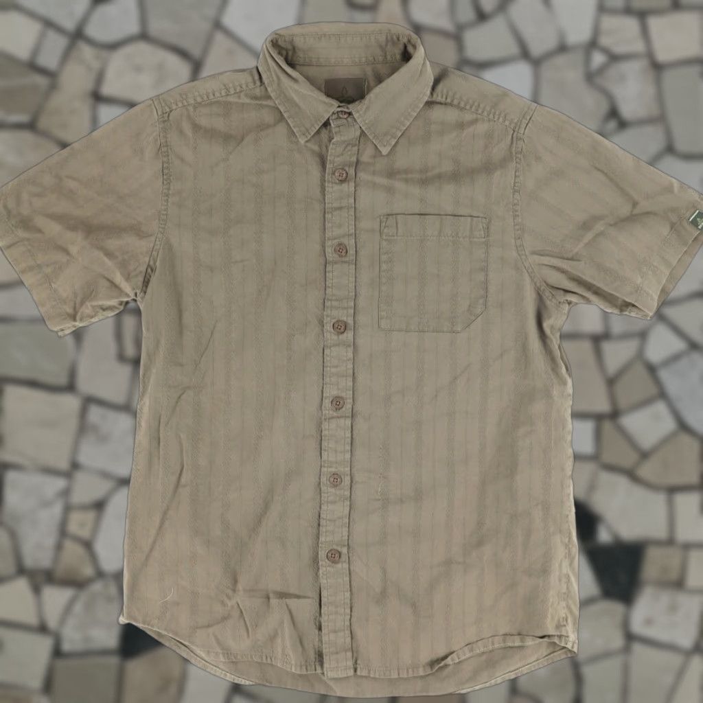 Prana Prana Shirt Short Sleeve Button Down Organic Brown M Mens Size US M / EU 48-50 / 2 - 1 Thumbnail