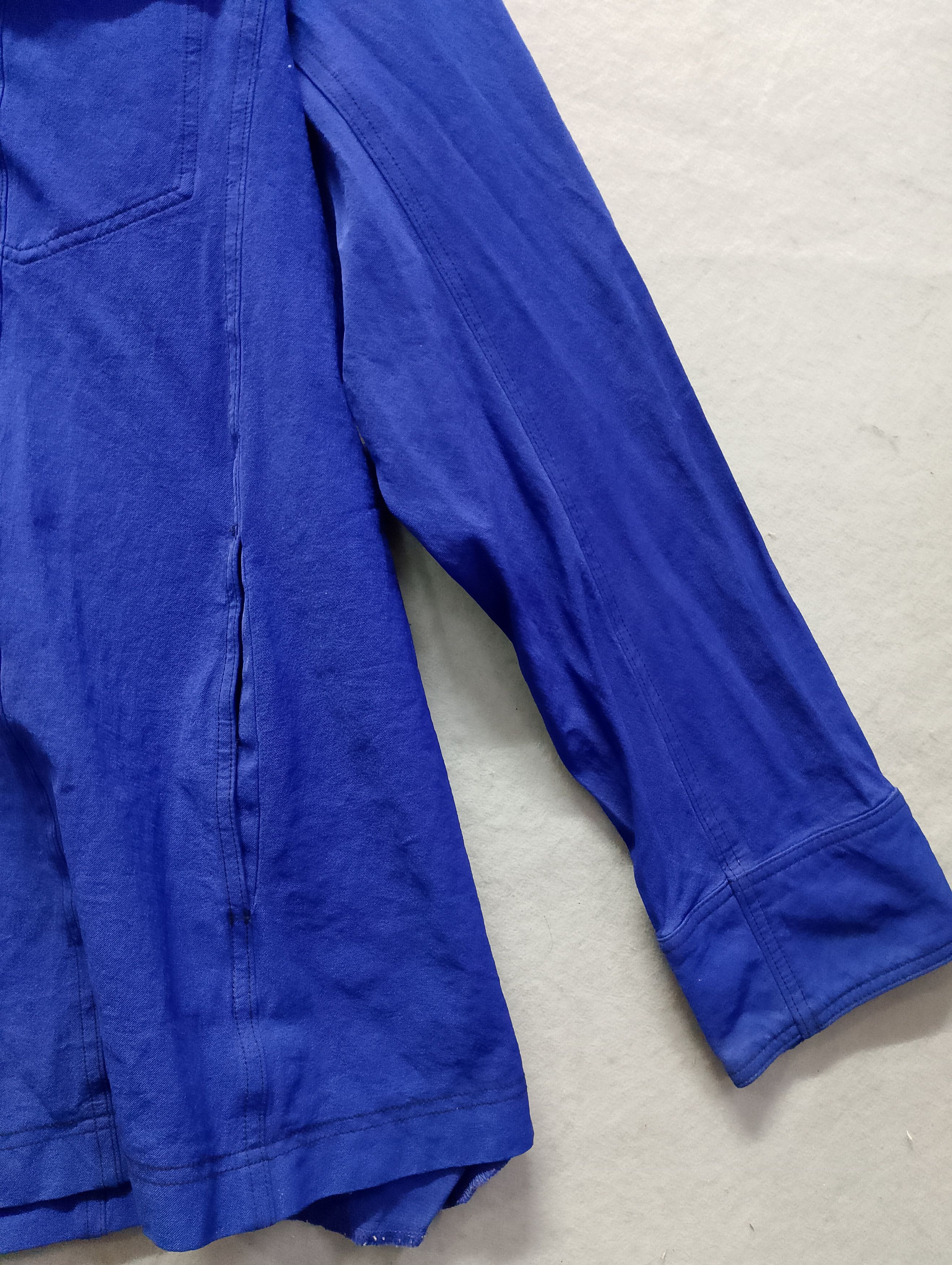 Issey Miyake Vintage Issey Miyake Blue Button-Up Shirt Japan Workwear Size US M / EU 48-50 / 2 - 6 Thumbnail