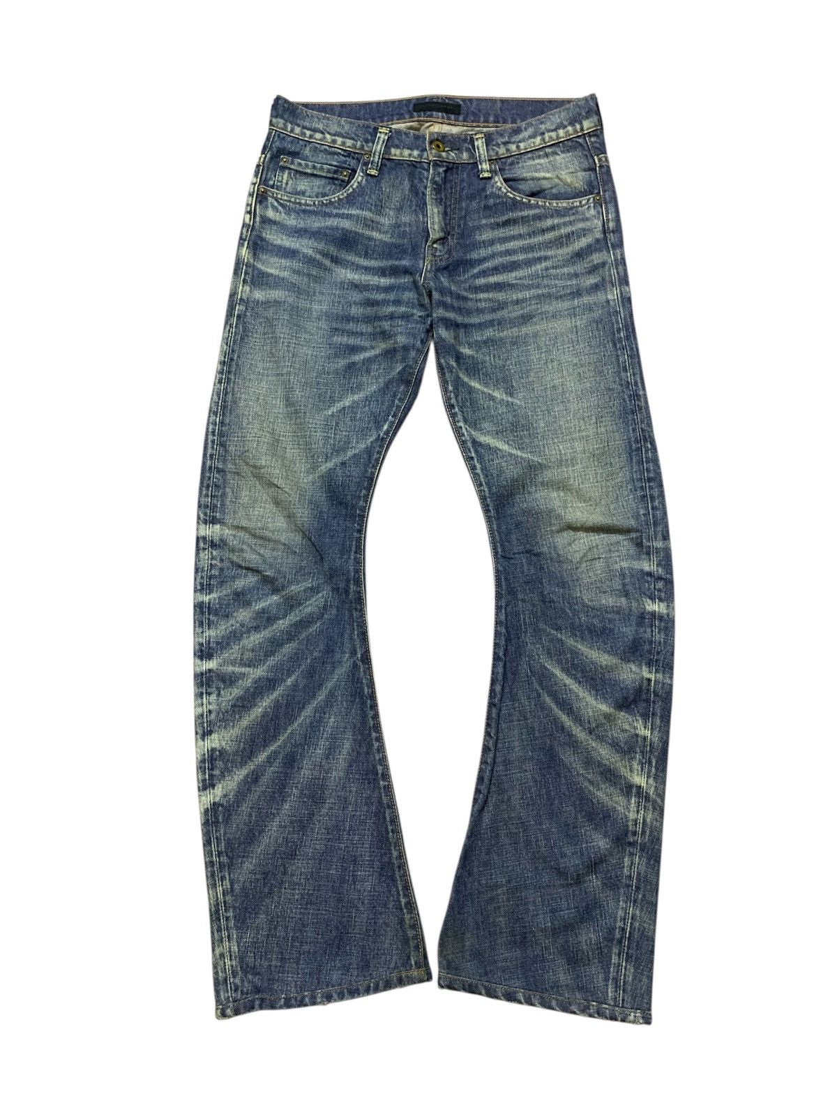 junhashimoto FLARE Junhashimoto Curve Leg Washed Denim Share Spirit LGB Size US 32 / EU 48 - 1 Thumbnail