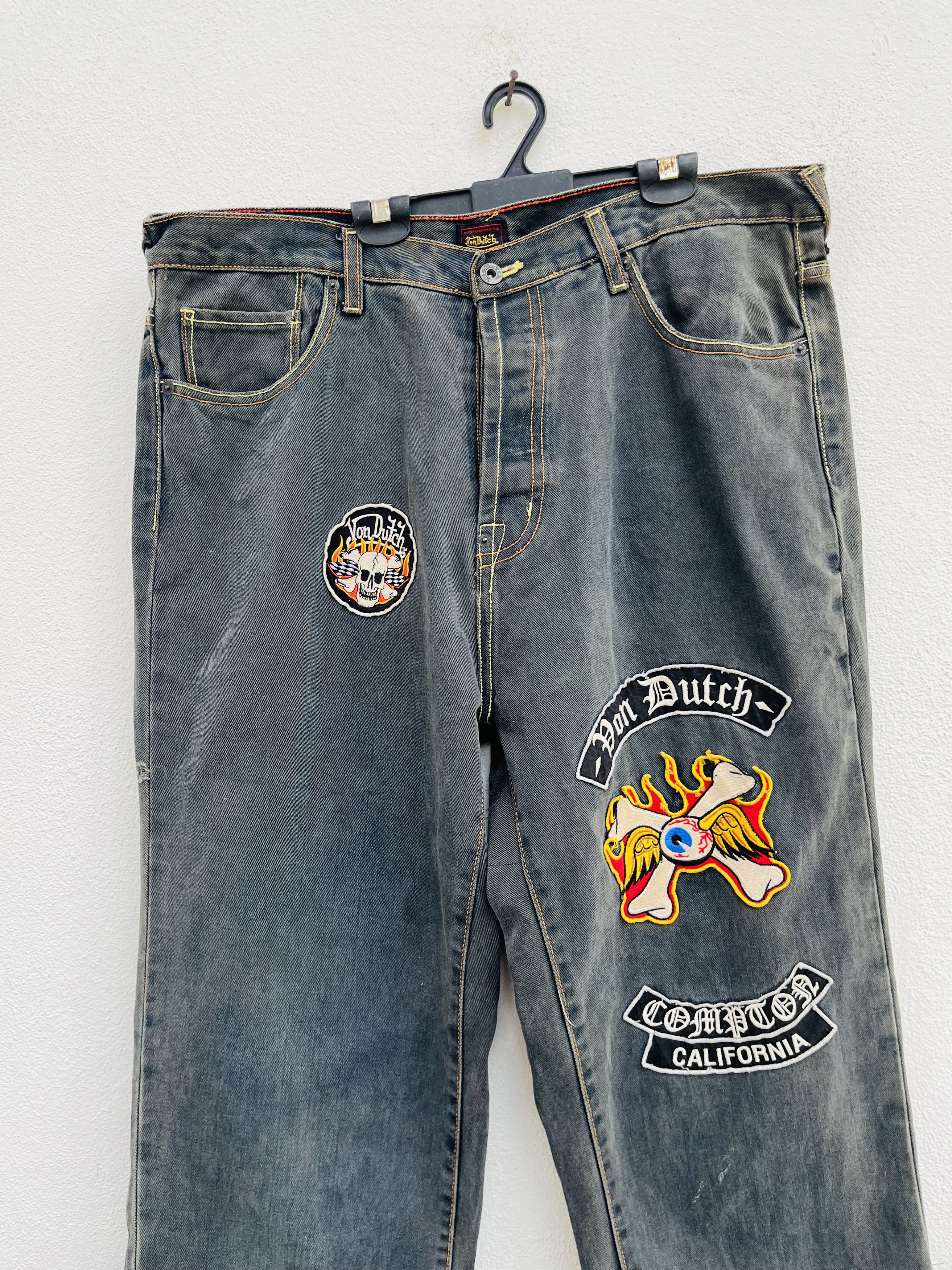 Von Dutch Vintage Von Dutch Patches Skull Streetwear Fashion Style Size US 38 / EU 54 - 3 Thumbnail