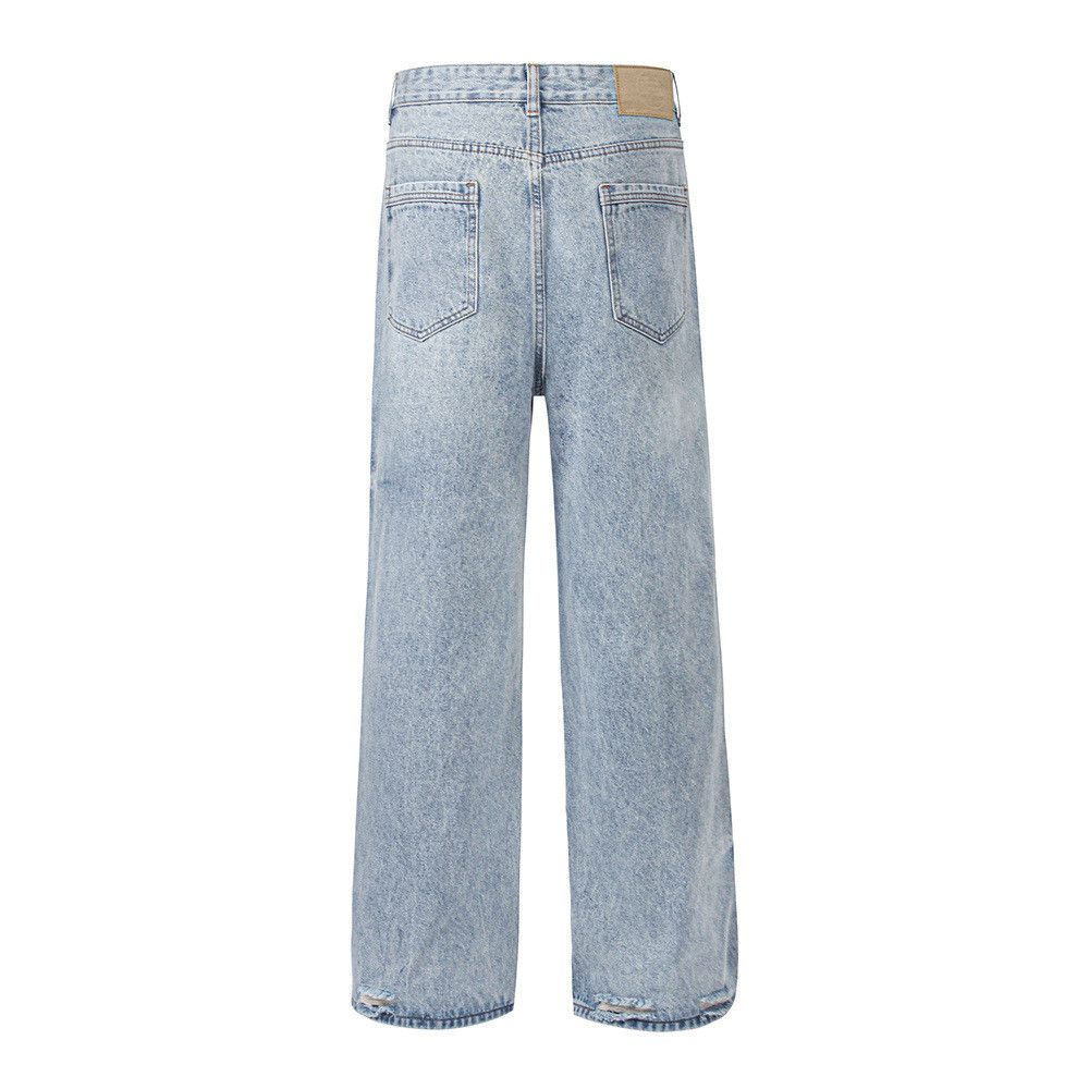 Japanese Brand × Jean Heavy washed distressed vintage ripped jeans Size US 32 / EU 48 - 3 Thumbnail