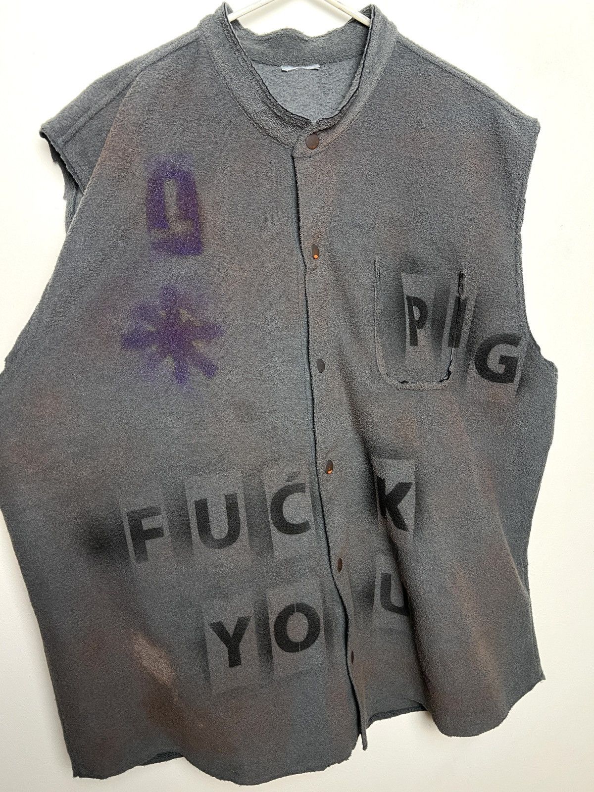 Seditionaries fuck you pig sleeveless shirt handmade 1/1 Size US L / EU 52-54 / 3 - 4 Thumbnail