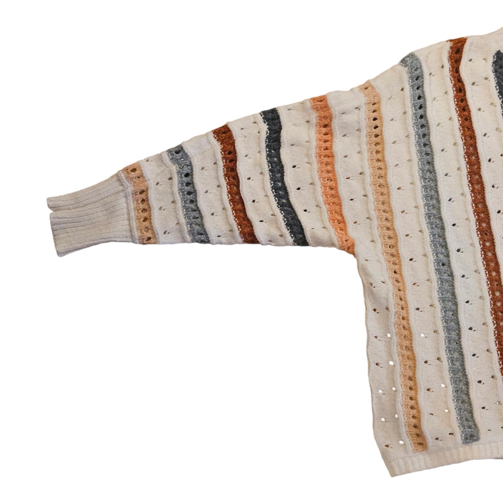 Designer Maurices Colorful Striped Knit Sweater - Size S Size S / US 4 / IT 40 - 4 Thumbnail