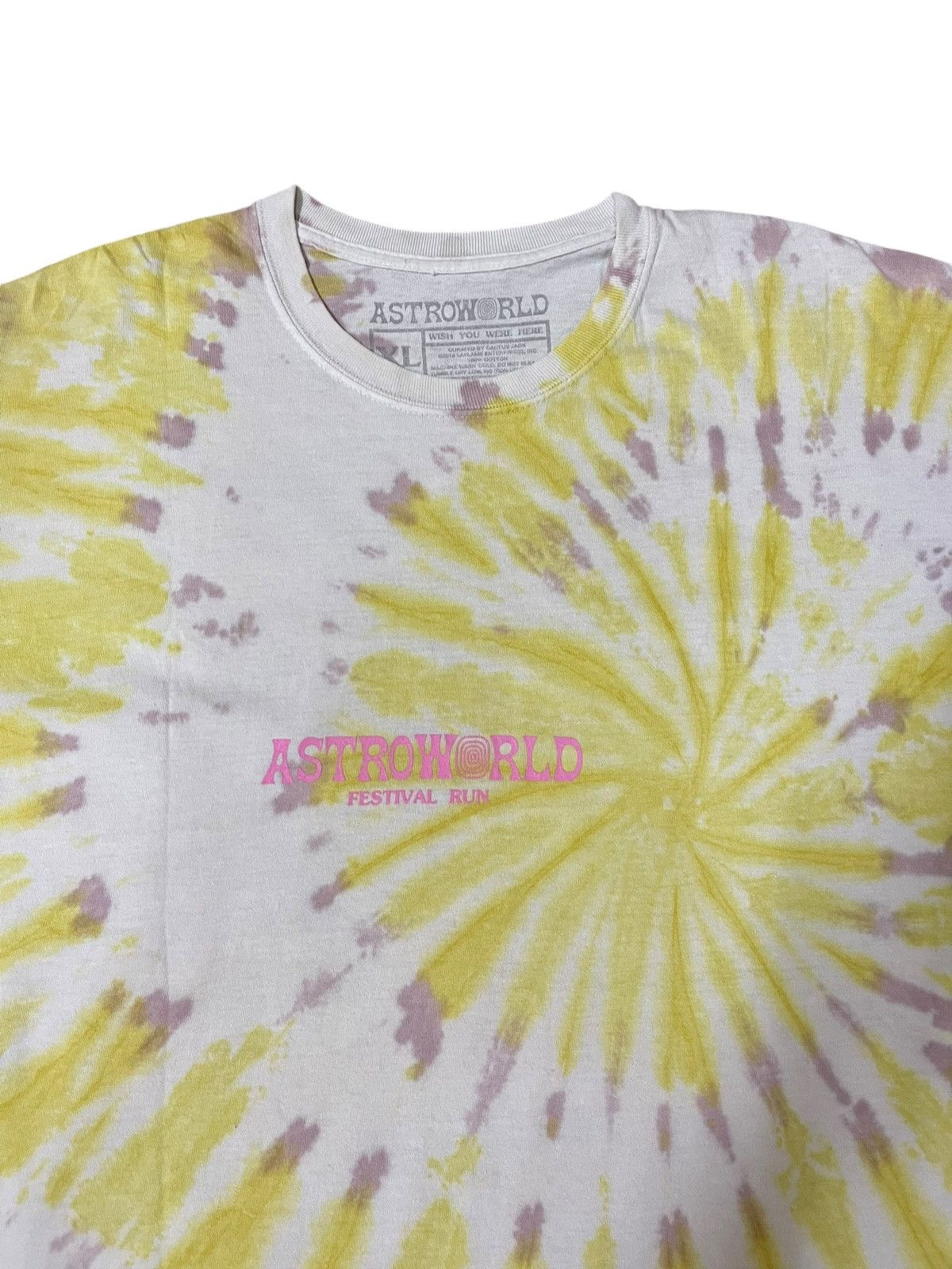 Travis Scott Travis Scott Astroworld Festival Run Alabama Tie Dye T-Shirt Size US XL / EU 56 / 4 - 4 Thumbnail