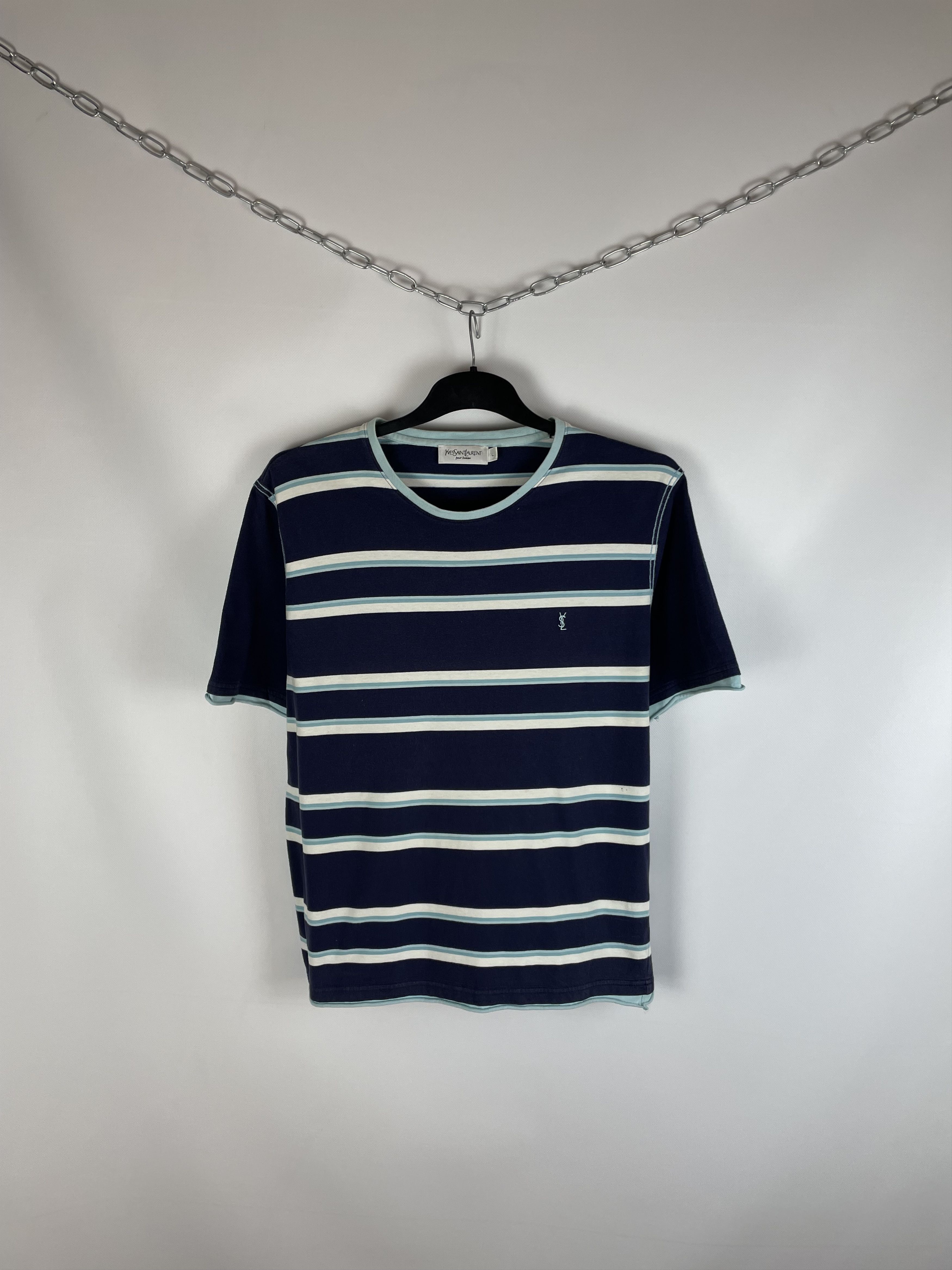 Vintage YSL Polo Shirt Yves Saint Laurent Tee Size US L / EU 52-54 / 3 - 1 Thumbnail
