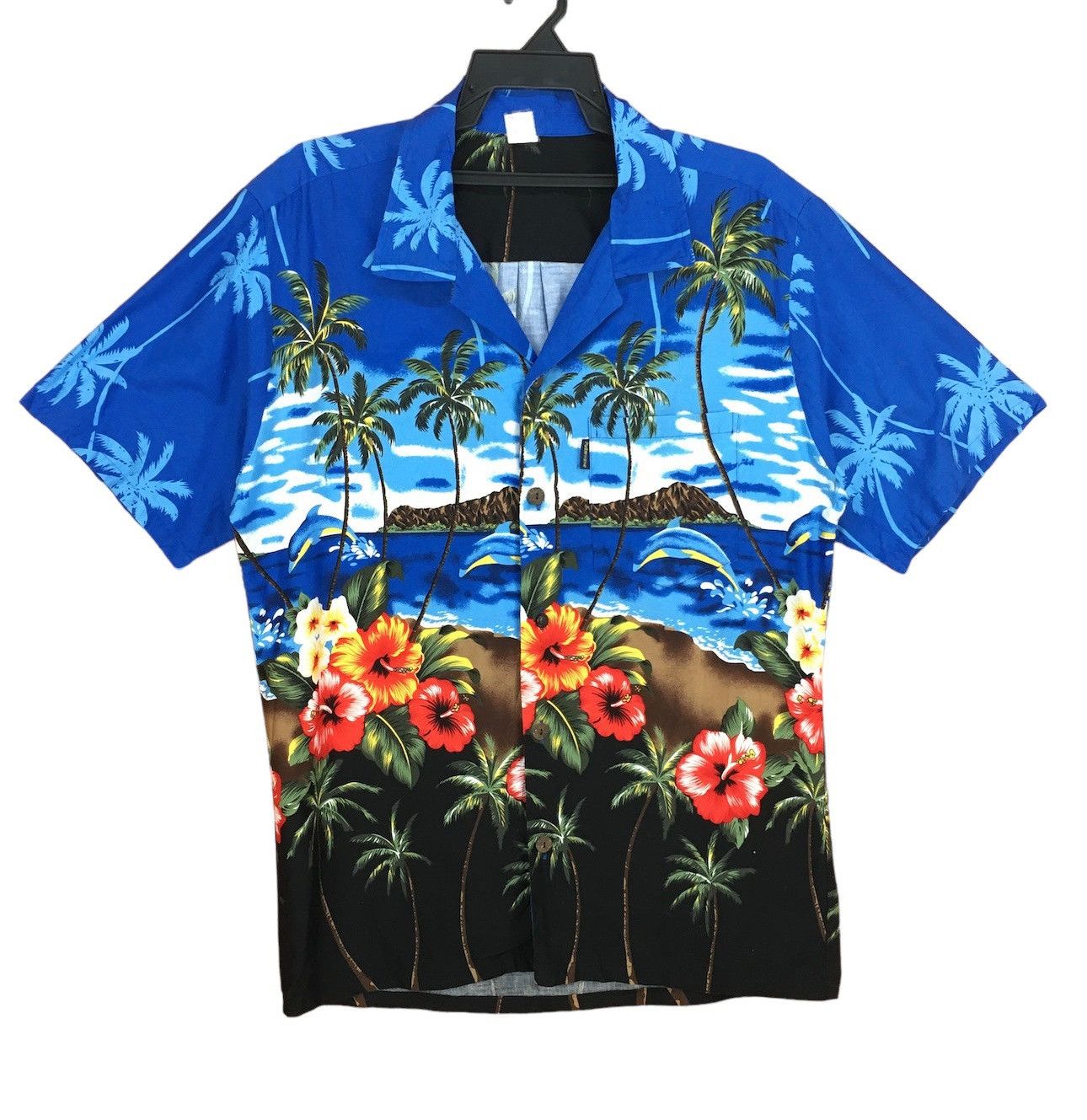 Vintage Vintage PALM WAVE Island Coconut trees Flowers Shirt Size US M / EU 48-50 / 2 - 1 Thumbnail