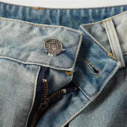 Japanese Brand × Jean Men's punk distressed loose washed ripped denim shorts Size US 32 / EU 48 - 3 Thumbnail