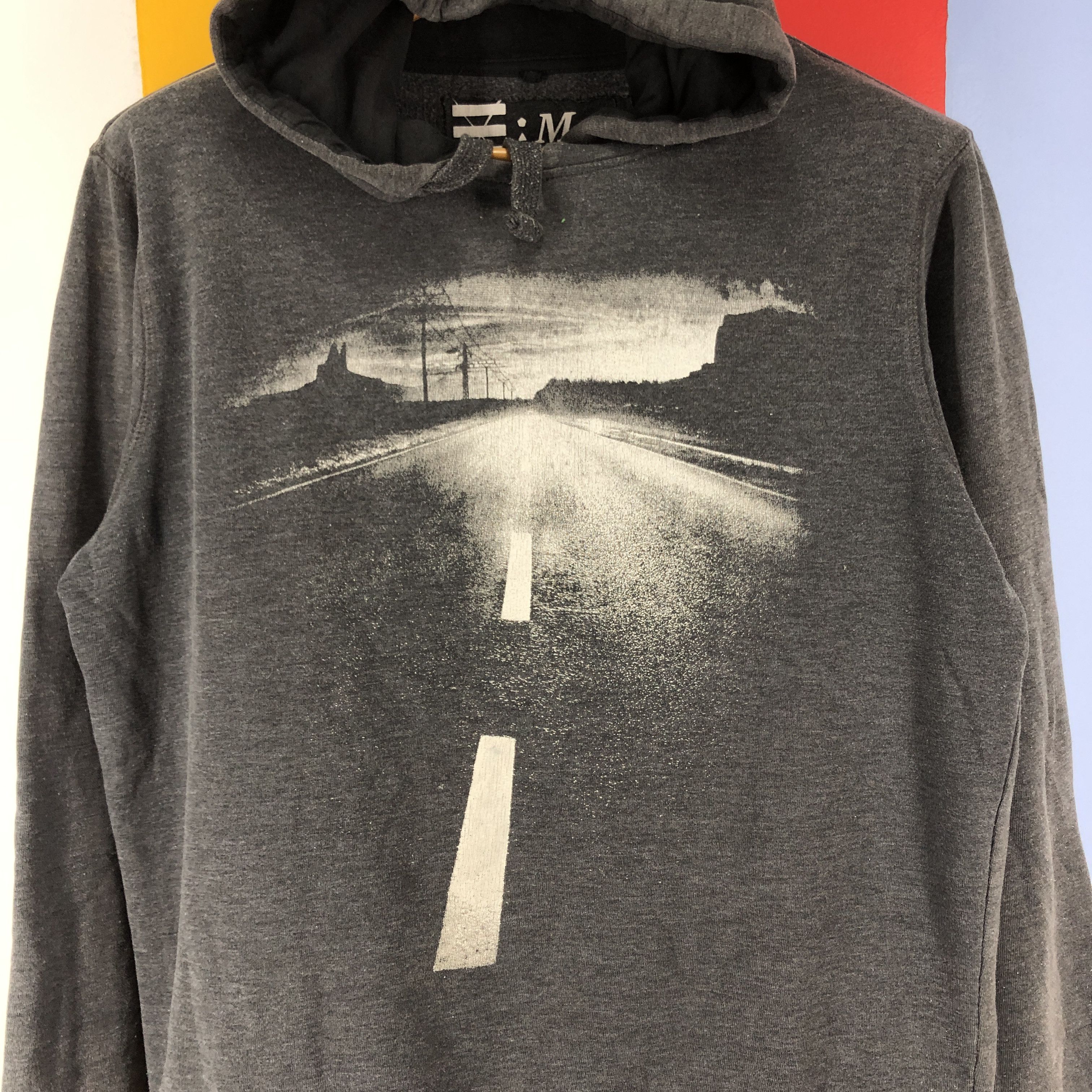 Japanese Brand M Hoodie Straight Path Print Hoodie Pullover #0763/E Size US M / EU 48-50 / 2 - 2 Thumbnail
