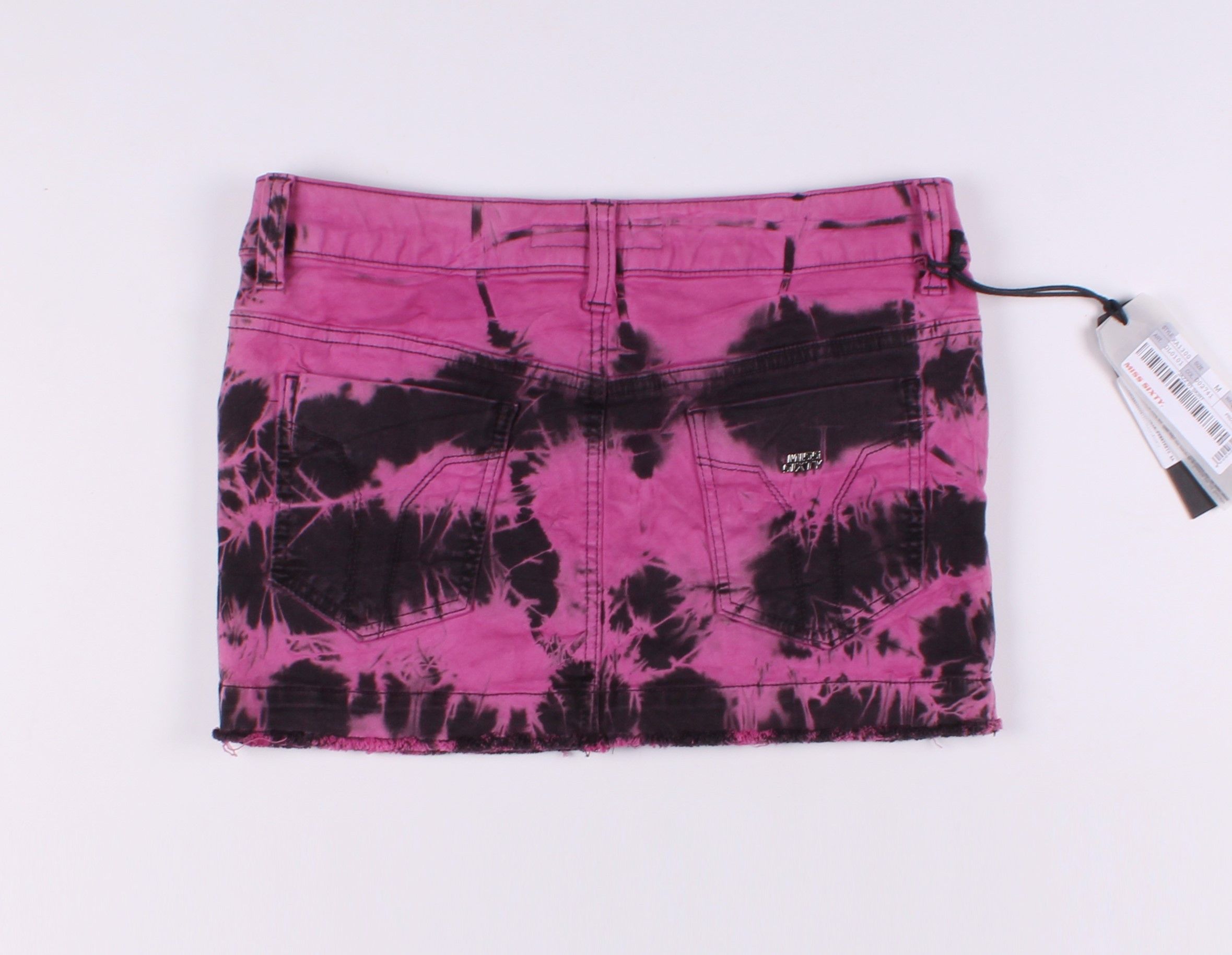Miss Sixty × Vintage Miss Sixty Y2K Tie Dye Punk Grunge Mini Skirt Size 30" / US 8 / IT 44 - 6 Thumbnail