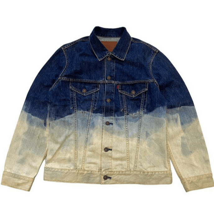 Edwin Rare 🔥 Edwin Denim Trucker Jacket Ombre Tie dye | Grailed