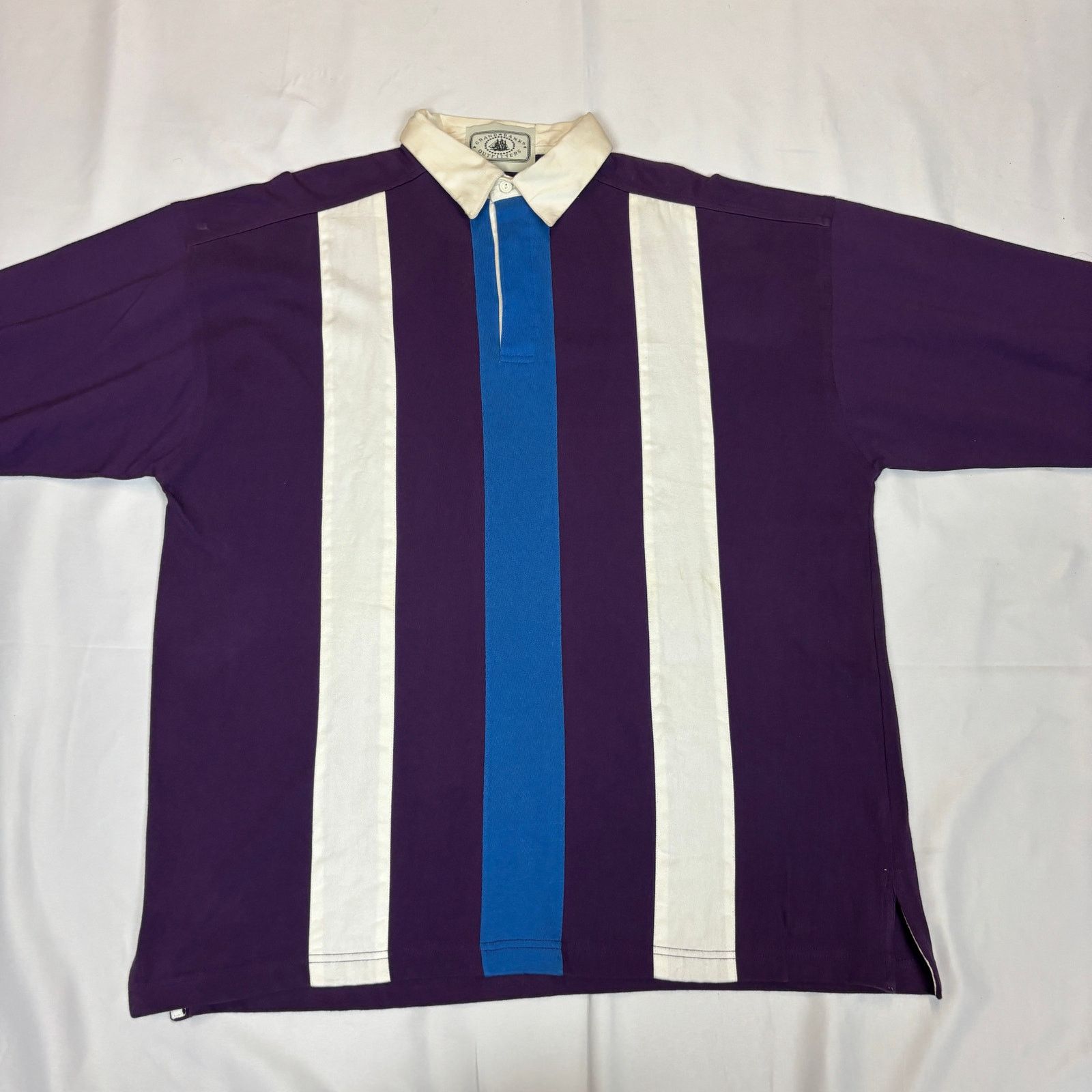 Vintage Vintage Grand Banks Outfitters Stripe Rugby Shirt Men's L Size US L / EU 52-54 / 3 - 2 Thumbnail