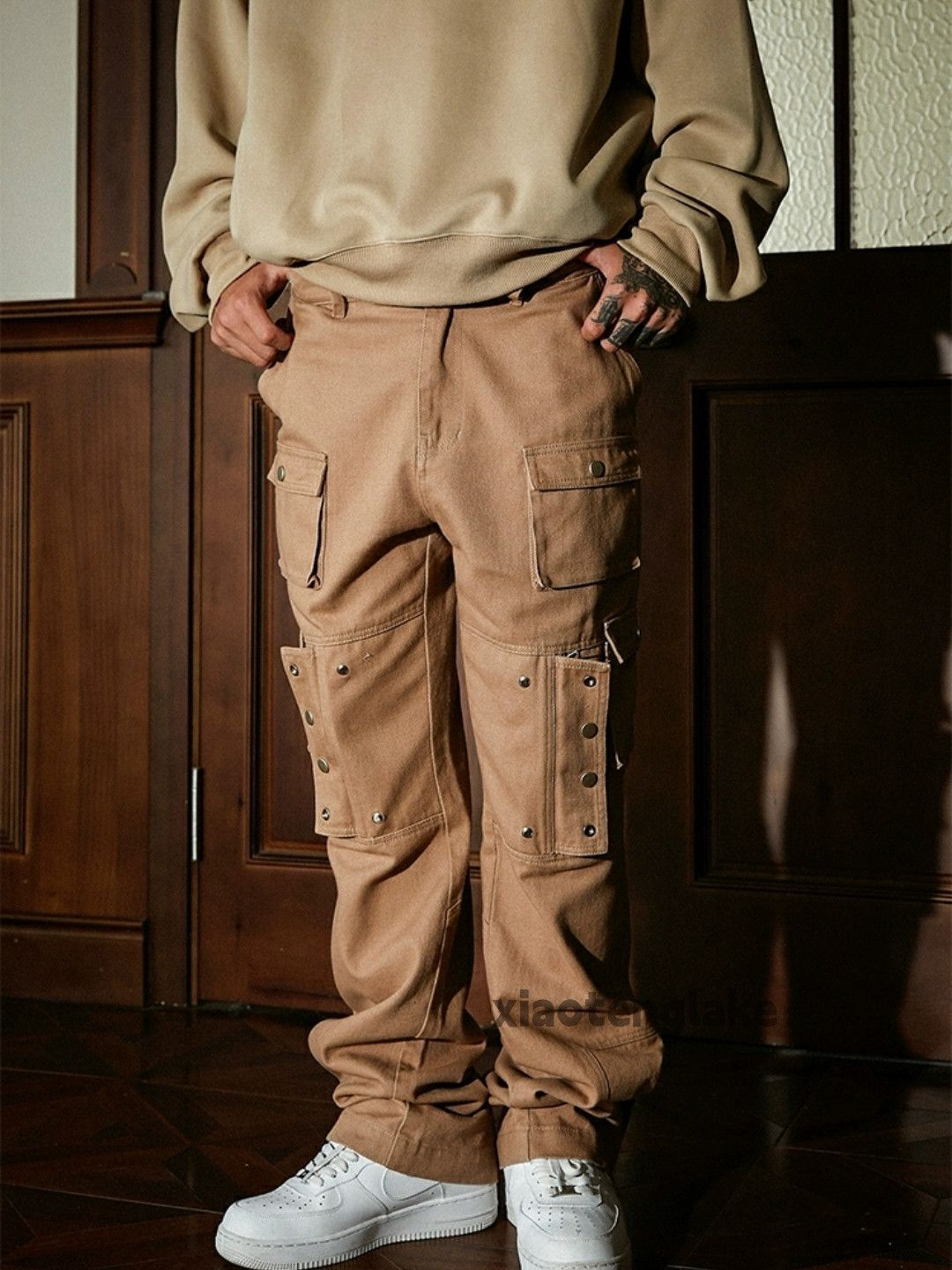 Designer × Japanese Brand × Vintage utility military outdoor skate hiphop flared cargo pants Size US 32 / EU 48 - 1 Thumbnail