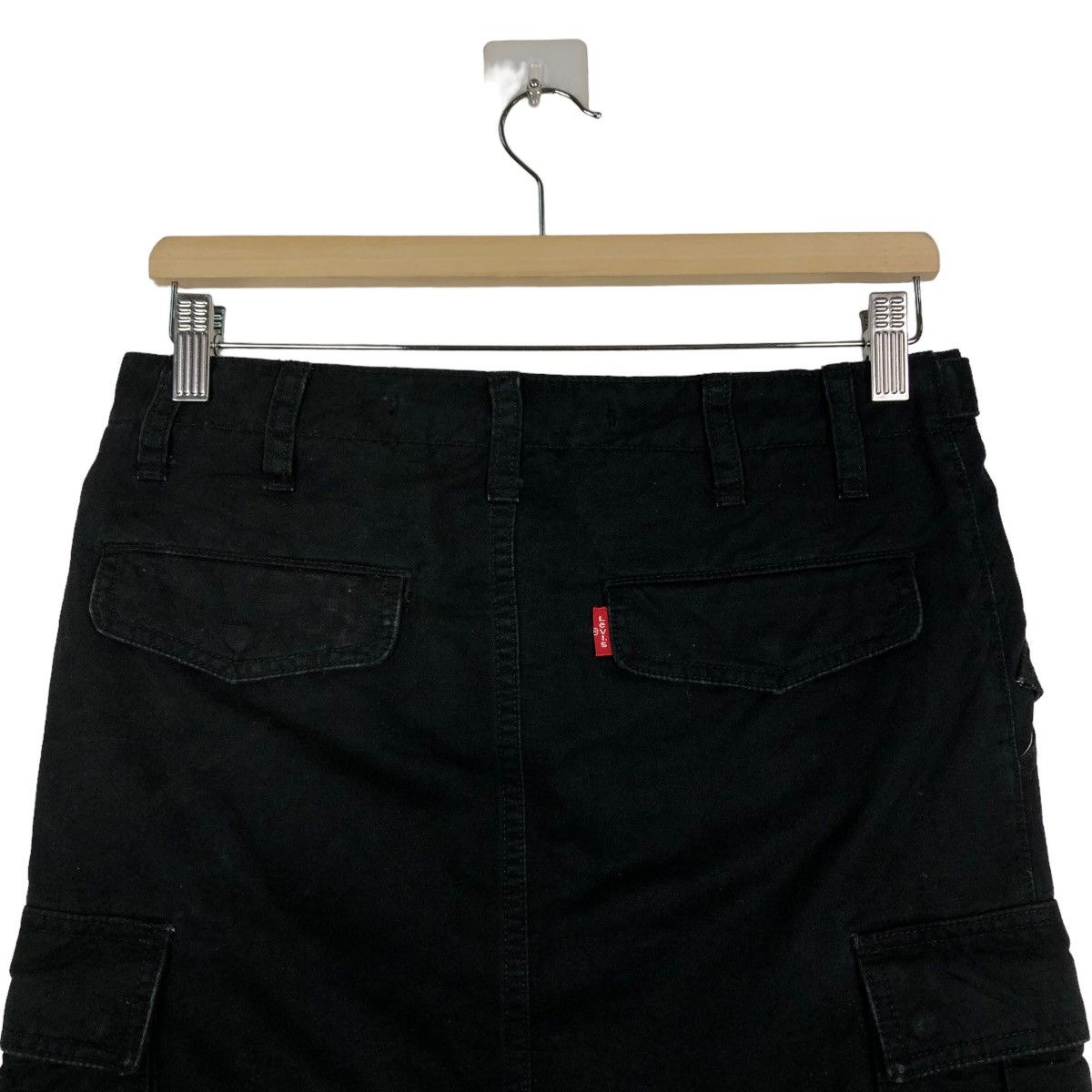 Levi's 🔥90’s Vintage Levi’s Denim Skirt Black Rich Size 30" / US 8 / IT 44 - 8 Thumbnail