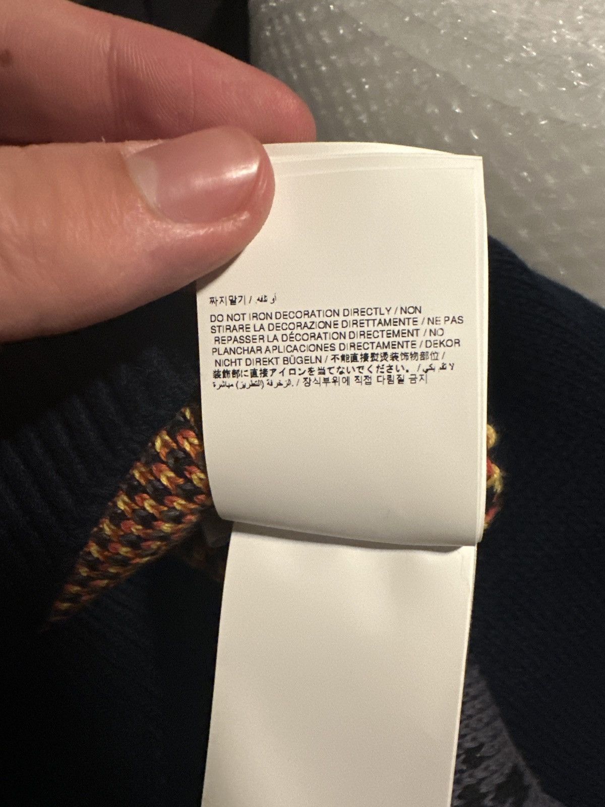 Off-White Crystal Embellished Moon Phase Kit Wool Hooded Zip Up Sweat Size US XL / EU 56 / 4 - 18 Thumbnail