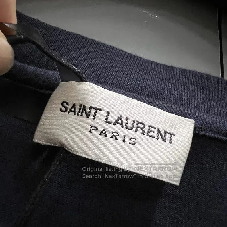 Saint Laurent Paris Saint Laurent Paris Reversed logo printed short sleeve T-s Size US XS / EU 42 / 0 - 4 Thumbnail