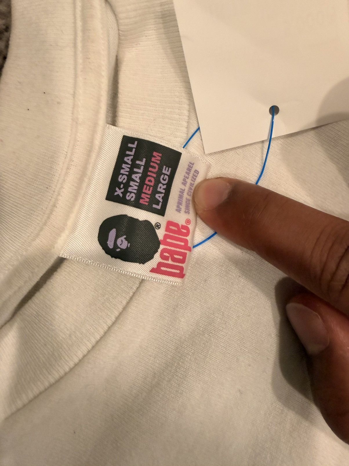 Bape BAPE WING LOGO/APE SHALL NEVER KILL APE TEE Size US M / EU 48-50 / 2 - 9 Thumbnail