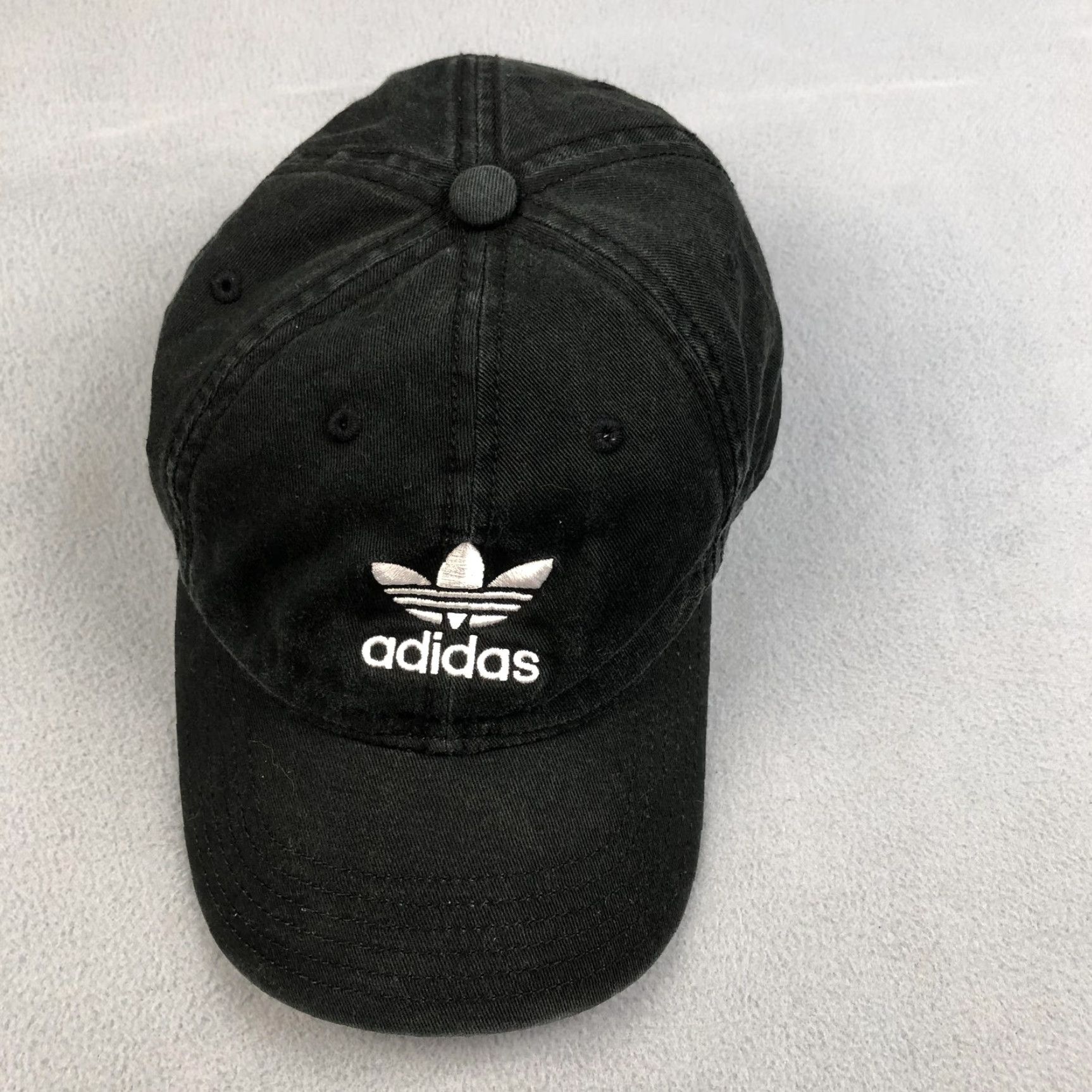 Adidas Adidas Hat Mens Strap Back Black White Trefoil Adjustable One Size Golf Cap Size ONE SIZE - 3 Thumbnail
