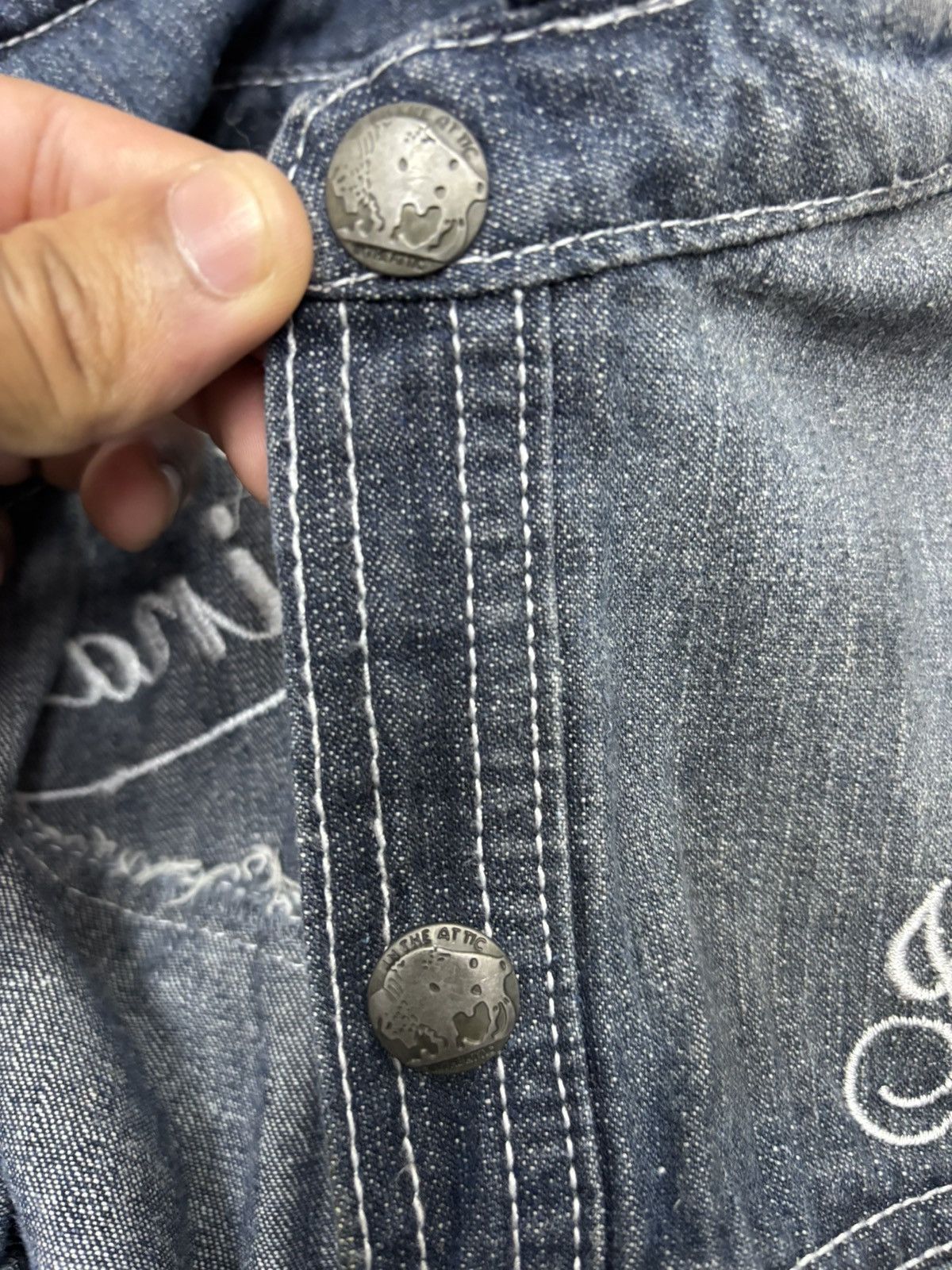 In The Attic IN THE ATTIC PUNK DENIM SHIRT Size US S / EU 44-46 / 1 - 15 Thumbnail