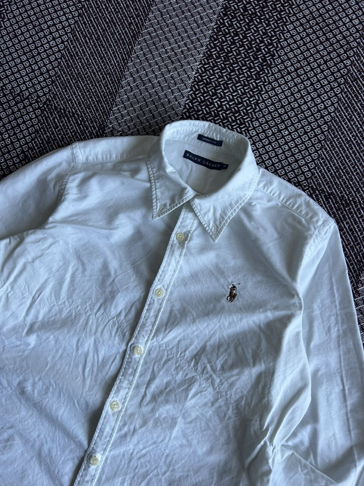Ralph Lauren Polo Ralph Lauren Skinny Fit Women Shirt White Solid Style Size M / US 6-8 / IT 42-44 - 3 Thumbnail