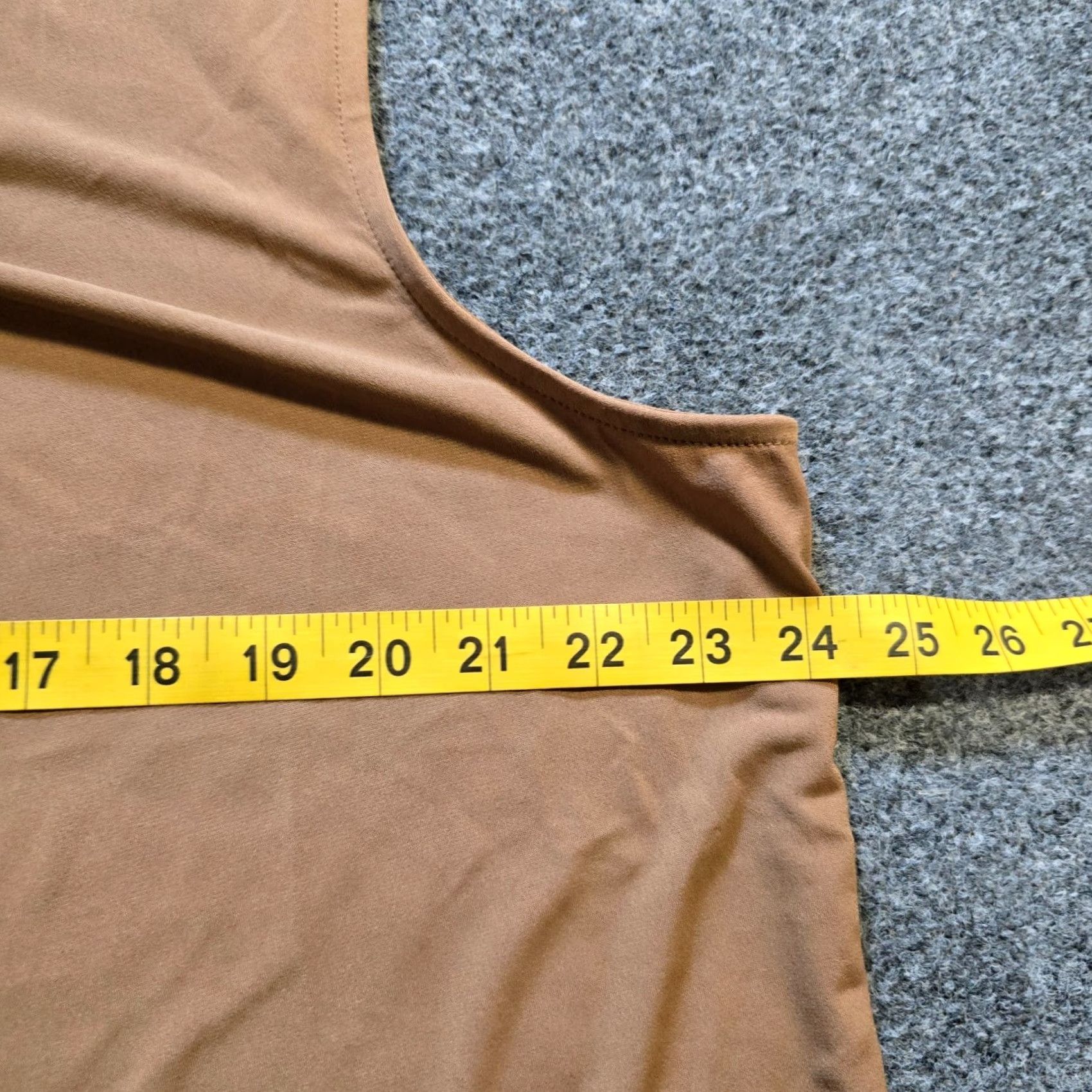 Calvin Klein Calvin Klein Tank Womens 2X Brown Stretch Sleeveless V-Neck Casual Knit Polyester Tank Top Layer Basic Size XXL / US 16-18 / IT 52-54 - 5 Thumbnail