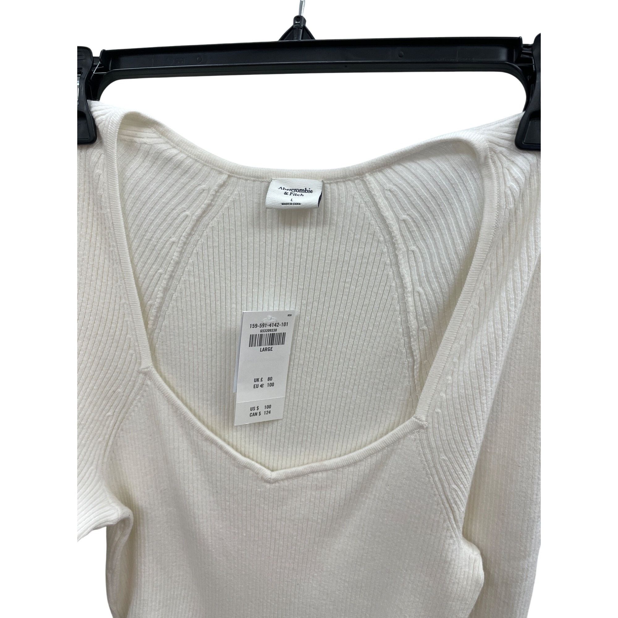 Abercrombie & Fitch Abercrombie & Fitch Long-Sleeve Ribbed Knit sweater maxi dre Size L / US 10 / IT 46 - 6 Thumbnail