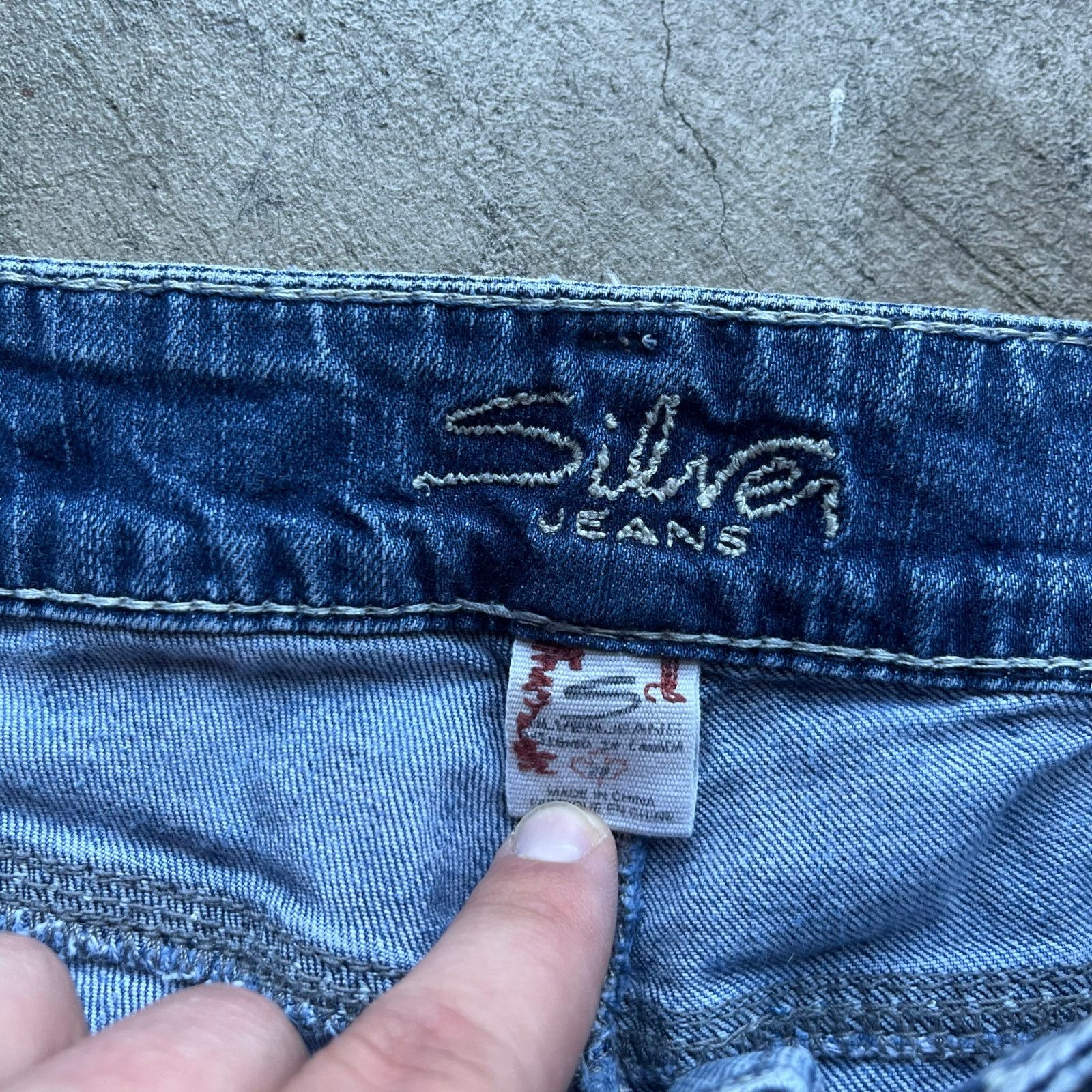 Vintage VINTAGE SILVER BOOTCUT JEANS Y2K 28X26 Size 28" / US 6 / IT 42 - 5 Thumbnail