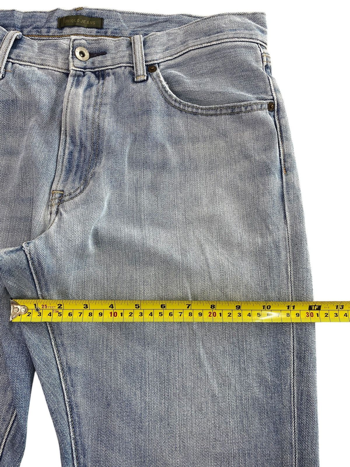Uniqlo Uniqlo Light Wash Style Wide Leg Denim Jeans Size US 34 / EU 50 - 7 Thumbnail