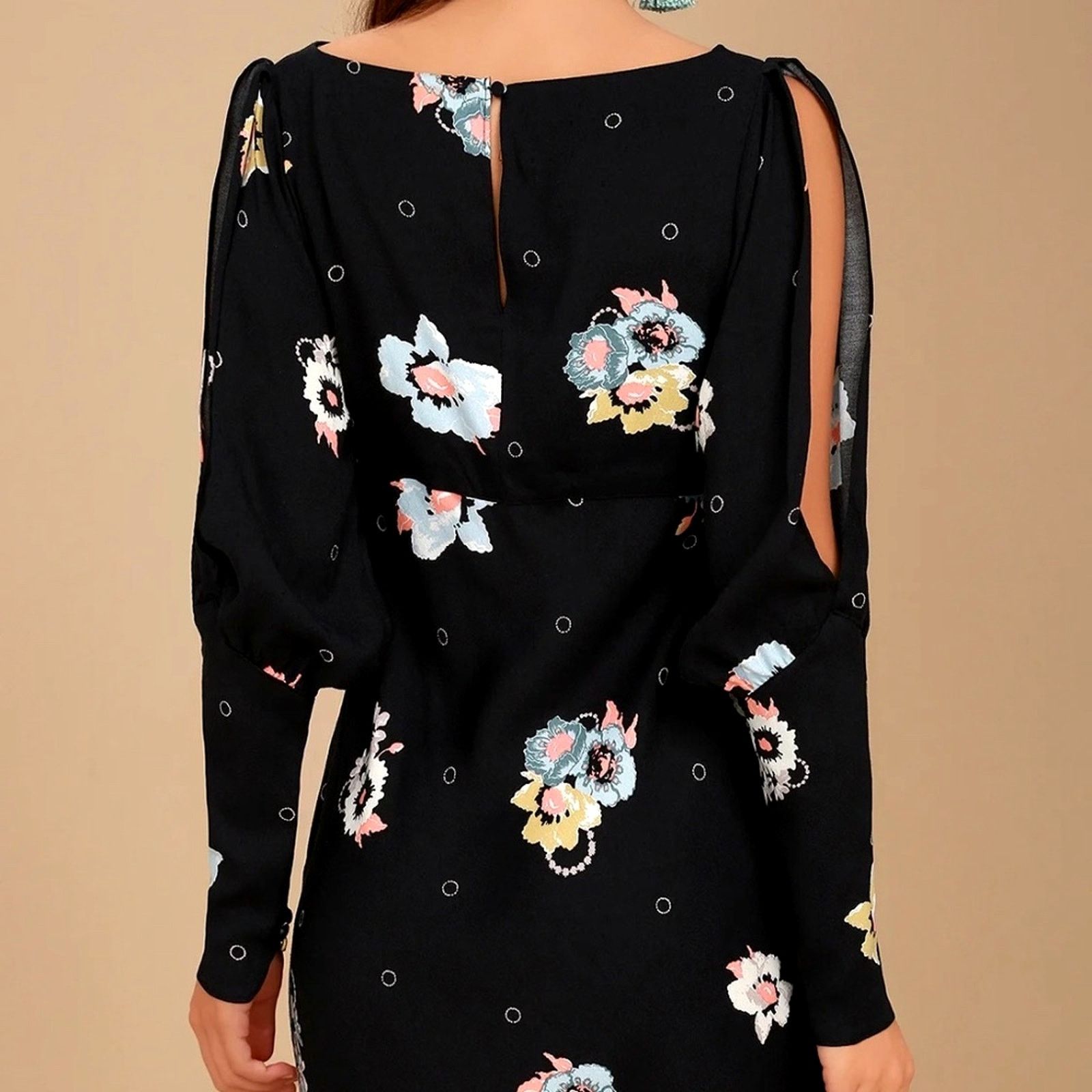 Free People Free People Sunshadows Mini Dress - Black Combo - size 4 Size S / US 4 / IT 40 - 3 Thumbnail