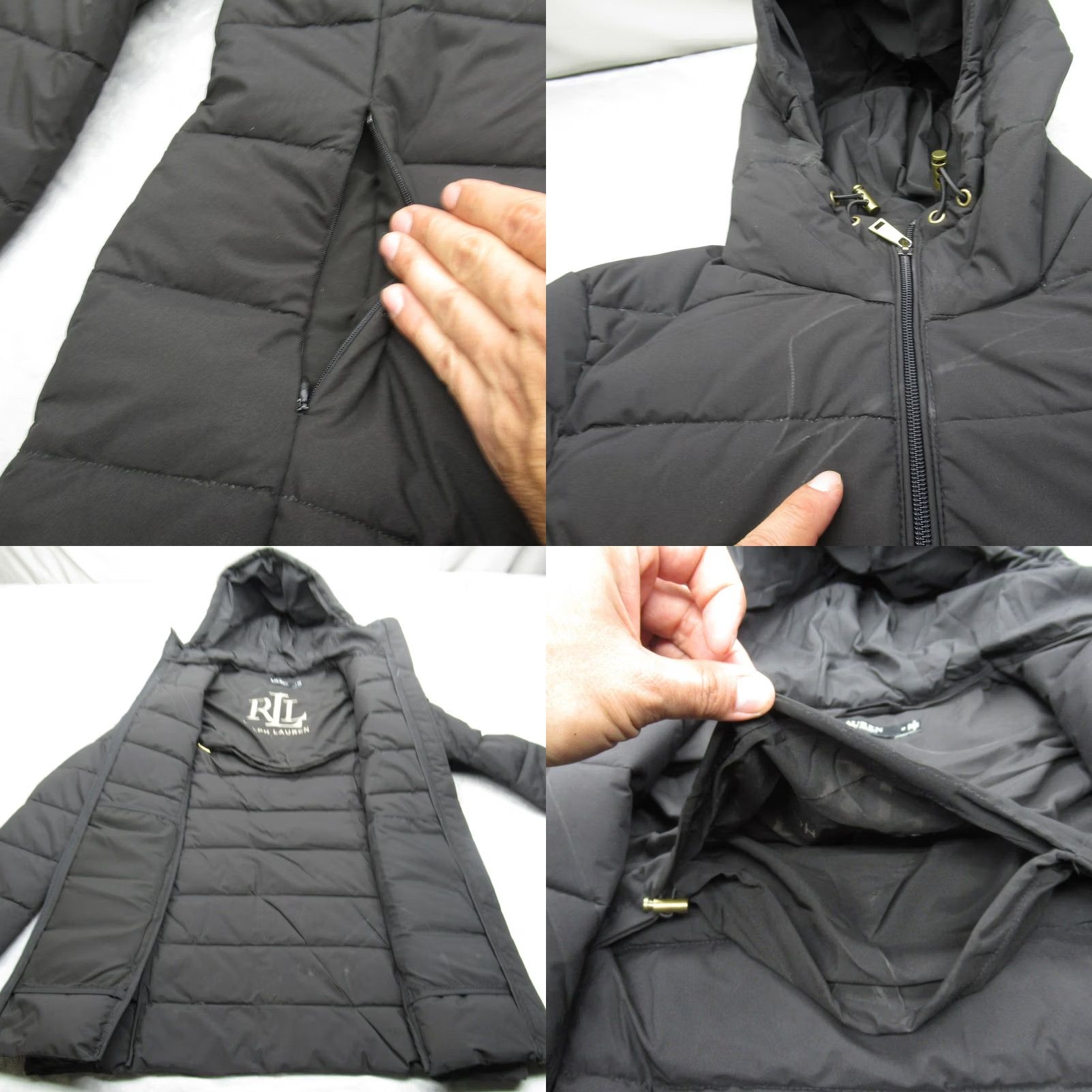 Ralph Lauren Lauren Ralph Lauren Down Jacket Womens Medium Black Packable Lightweight NWD Size M / US 6-8 / IT 42-44 - 8 Thumbnail