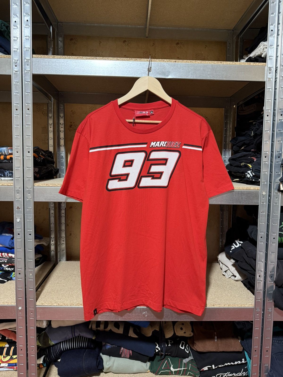 Vintage Official Marc Marquez 93 MM93 Racing Apparel Moto T-Shirt Size US XL / EU 56 / 4 - 1 Thumbnail