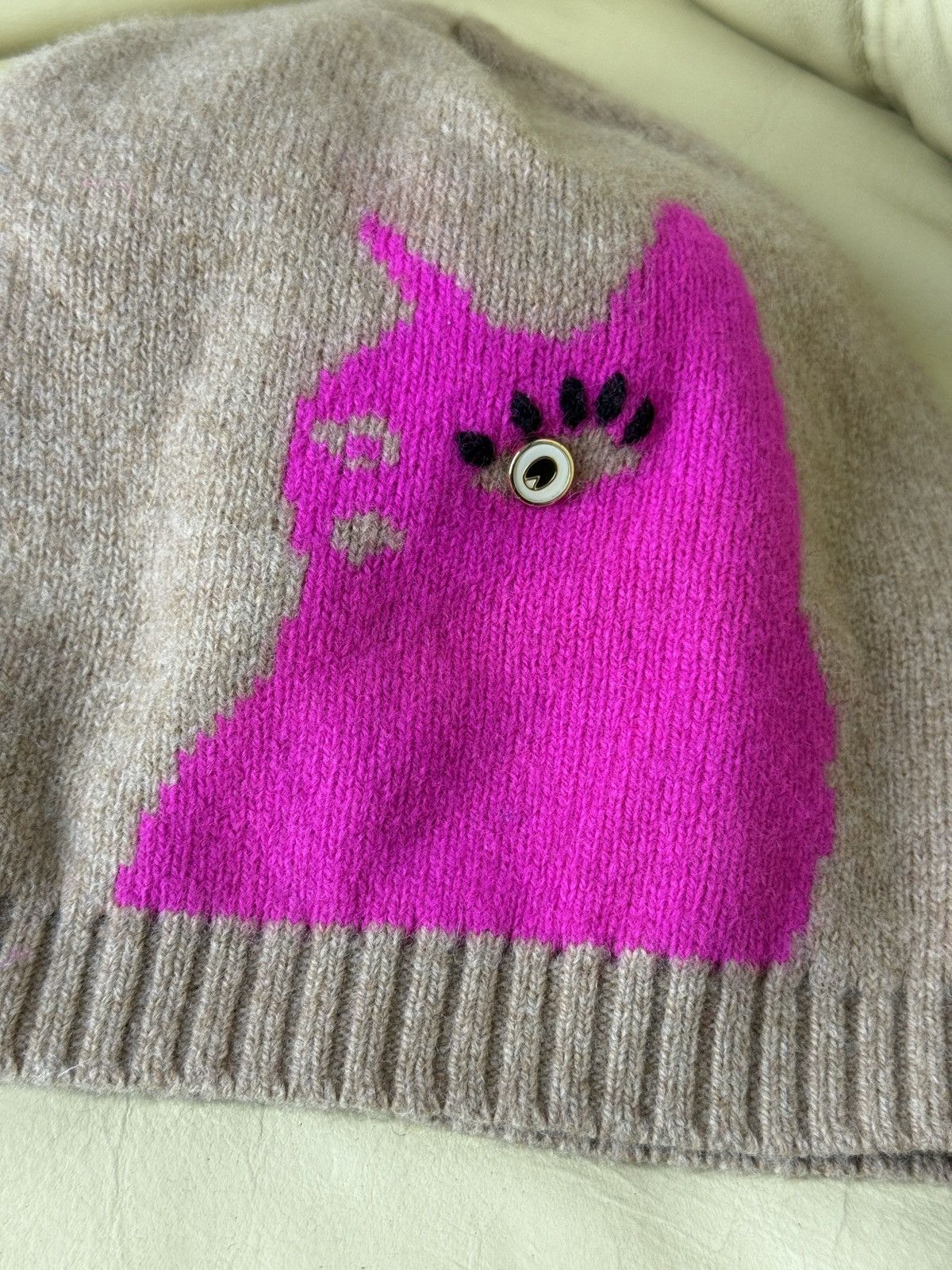 Marc by Marc Jacobs Marc By Marc Jacobs Merino Wool Beanie Hat Size ONE SIZE - 3 Thumbnail
