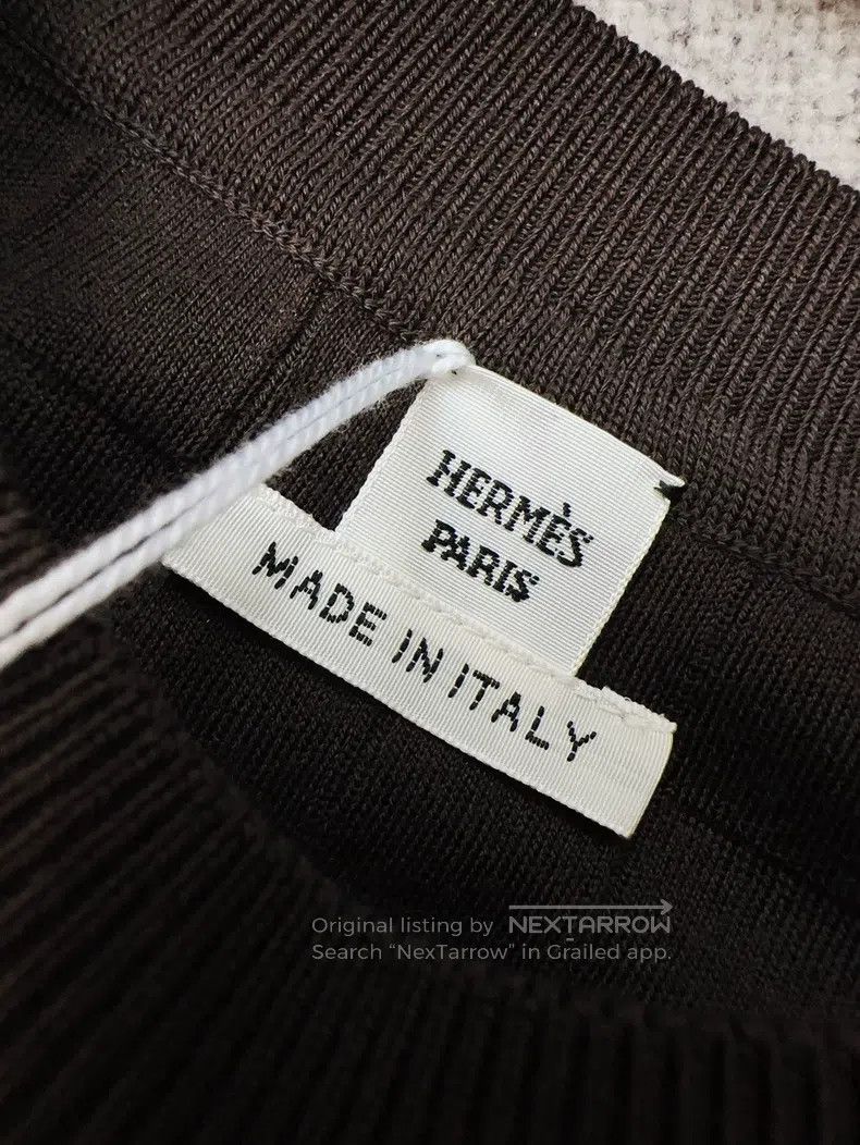 Hermes Hermes 25 Model Silk and Knitted Short Sleeve Top Size XS / US 0-2 / IT 36-38 - 6 Thumbnail
