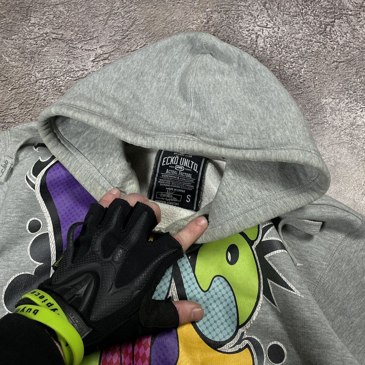 Vintage Vintage Y2K Ecko Graphic Hoodie Skate Streetwear Grey Slim S Size US S / EU 44-46 / 1 - 6 Thumbnail