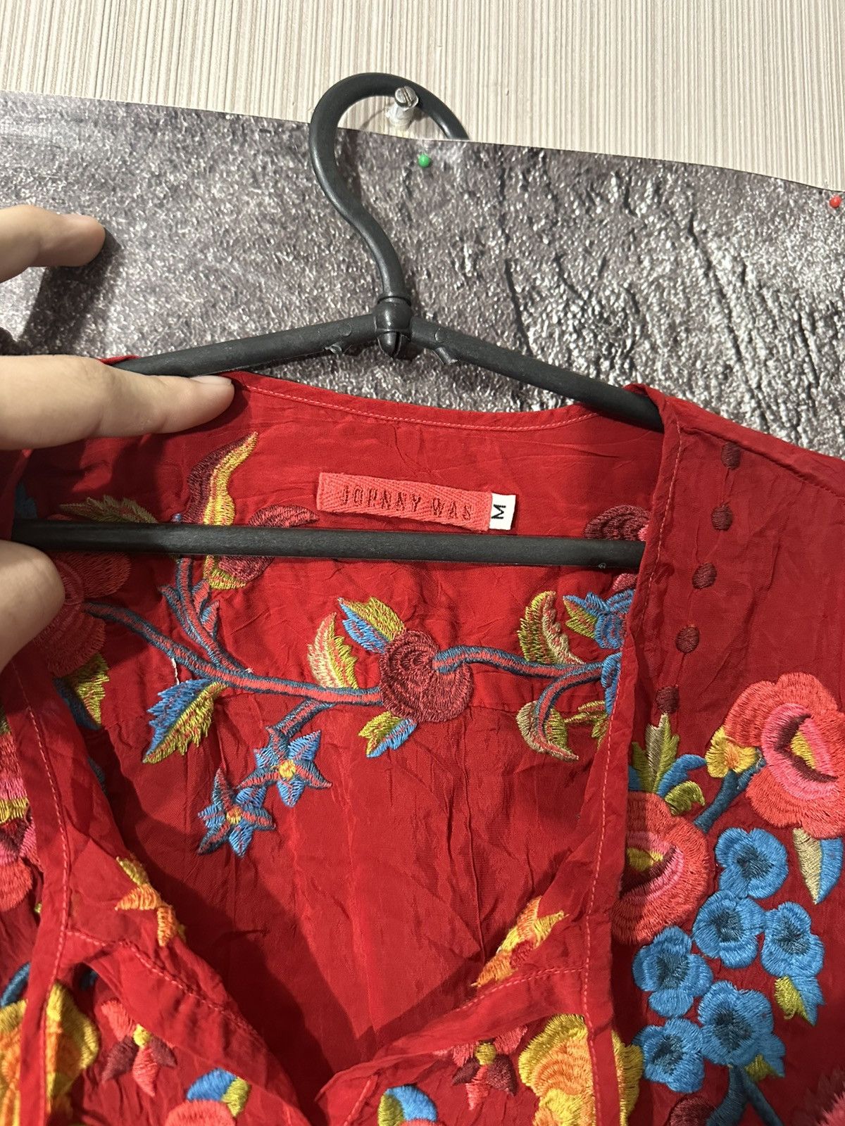 Johnny Was Johnny Was Multicolor Floral Silk Blouse Size M / US 6-8 / IT 42-44 - 3 Thumbnail