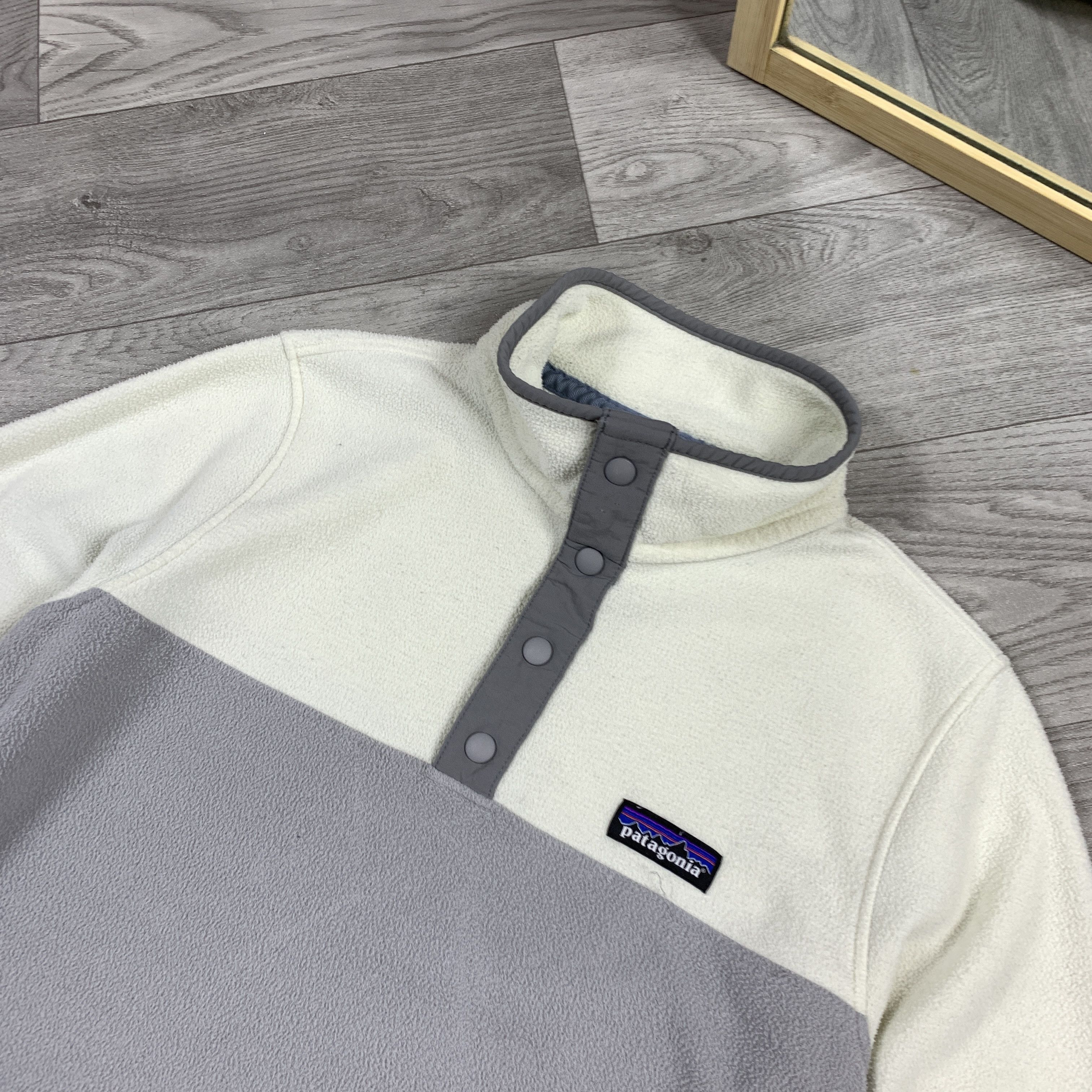 Patagonia Vintage Patagonia Synchilla Beige 1/4 Fleece Women's Sweater Size S / US 4 / IT 40 - 4 Thumbnail