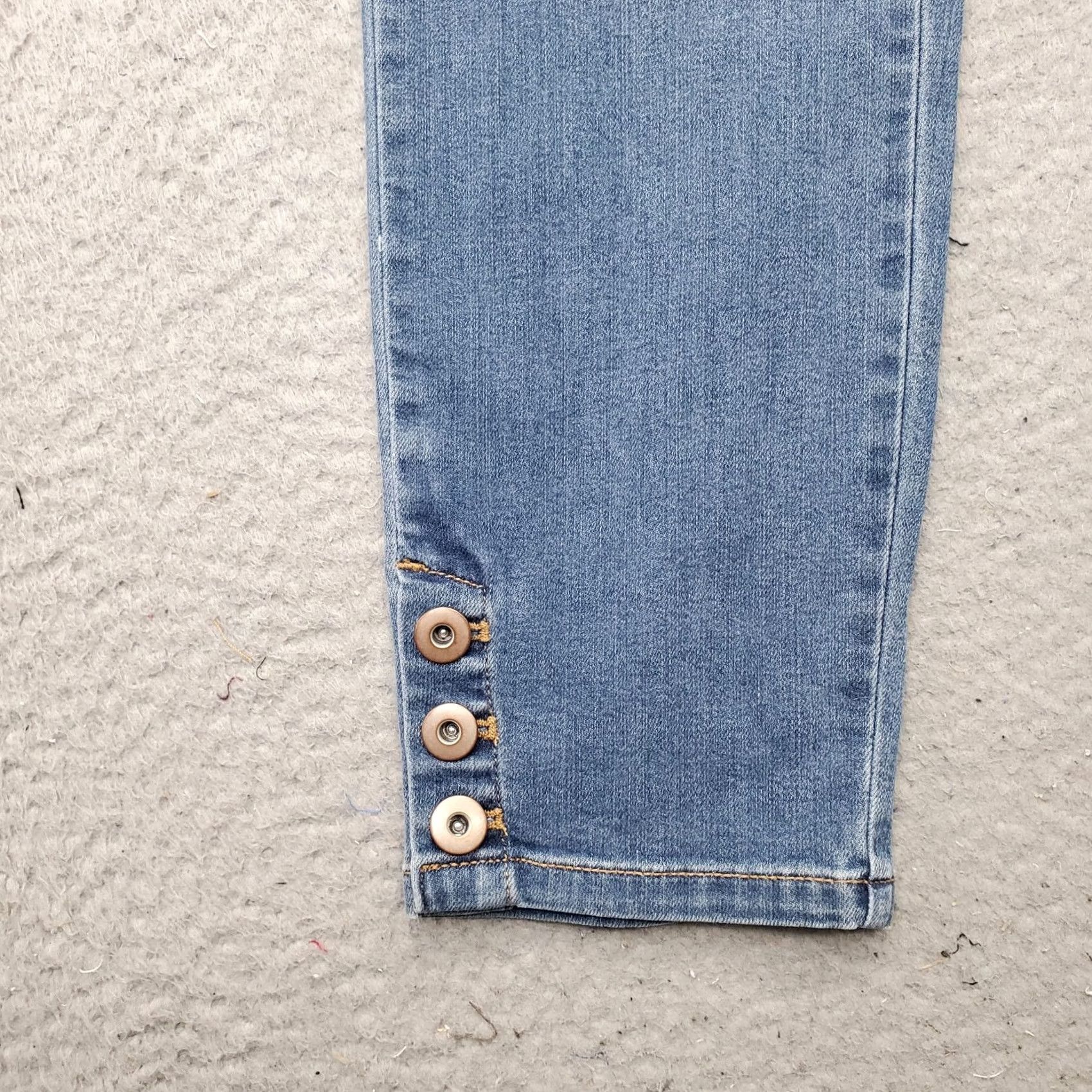 J. Jill J. Jill Jeans Women 6 Blue Denim Stretch Ankle Button Skinny 5-Pocket Design Outdoor Size 6 Womens Modern Fit Size 28" / US 6 / IT 42 - 3 Thumbnail
