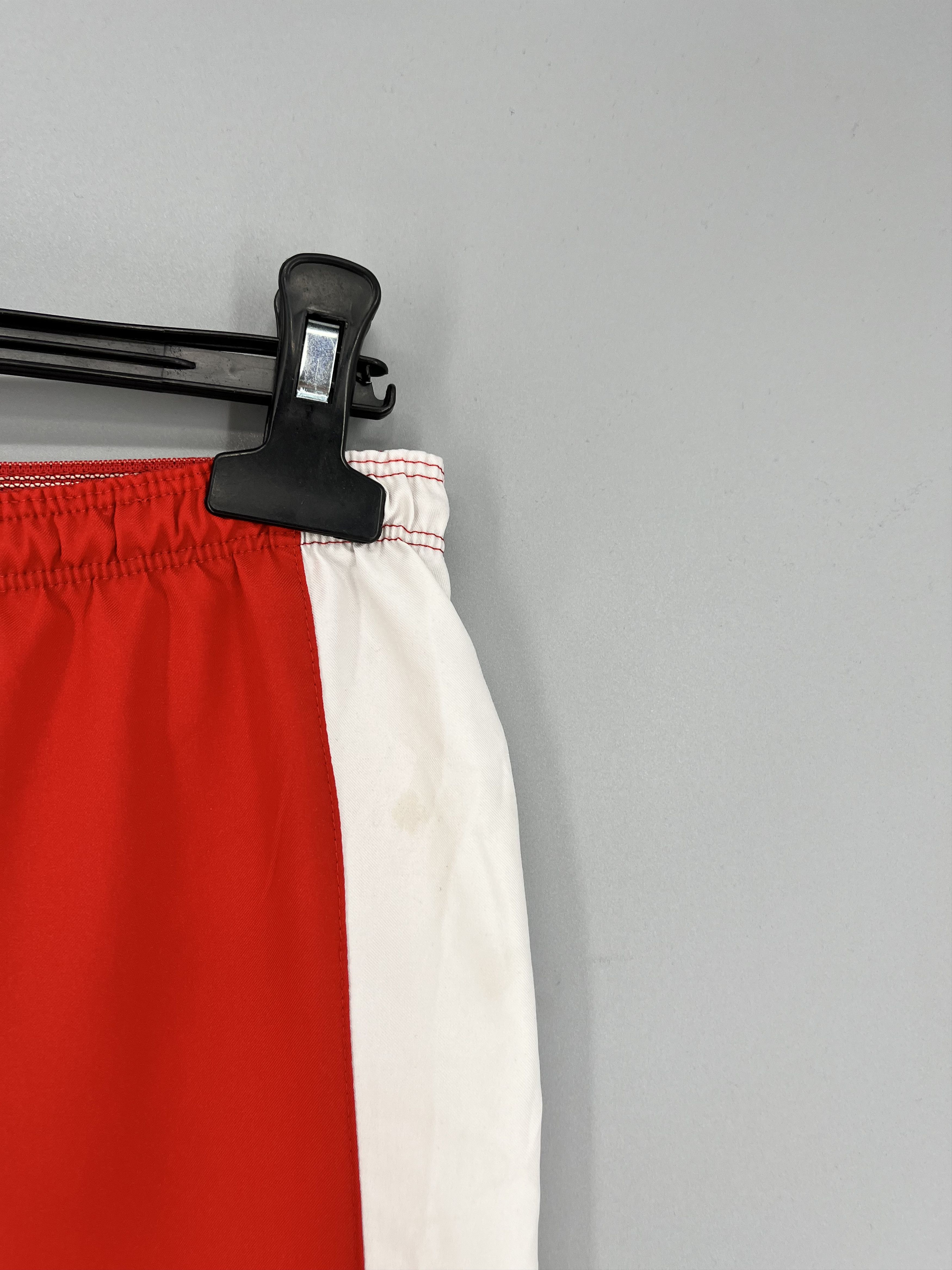 Nike × Vintage 90s Vintage Nike Red Nylon Mini Swoosh Shorts Travis Sty Size US 32 / EU 48 - 6 Thumbnail