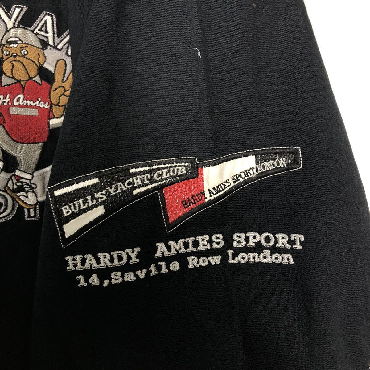 Japanese Brand 🔥Vintage Bomber Jacket Hardy Amies Big Logo Issey Miyake Size US L / EU 52-54 / 3 - 15 Thumbnail