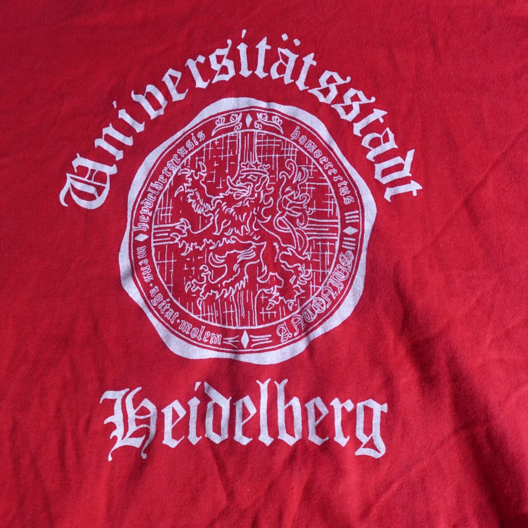 Vintage VINTAGE Heidelberg University Sweatshirt Hoodie Small Red Knit Pullover Hooded Pocket University Mens Sweatshirt measurements Size US S / EU 44-46 / 1 - 2 Thumbnail
