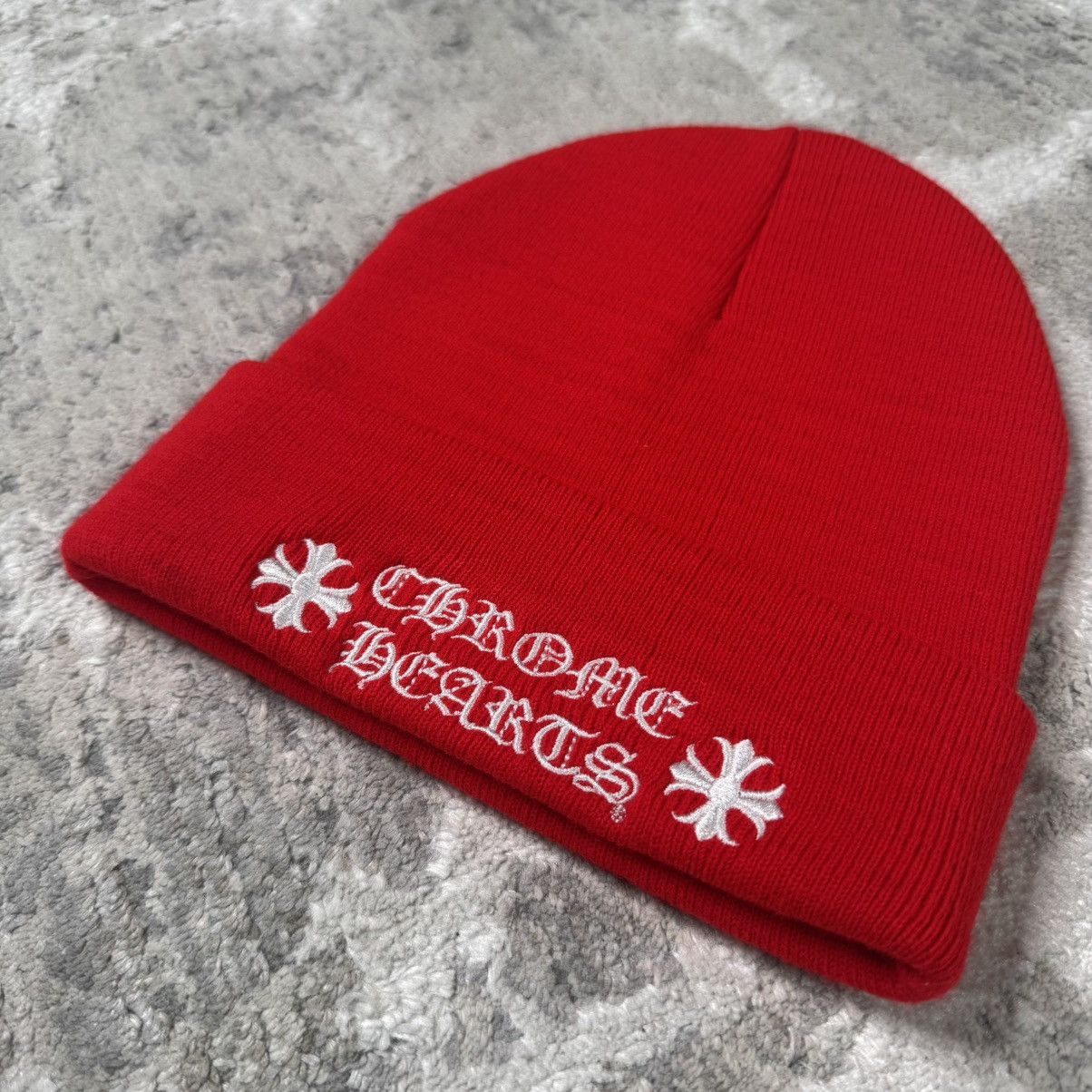 Chrome Hearts Embroidered CH logo beanie Size ONE SIZE - 2 Thumbnail
